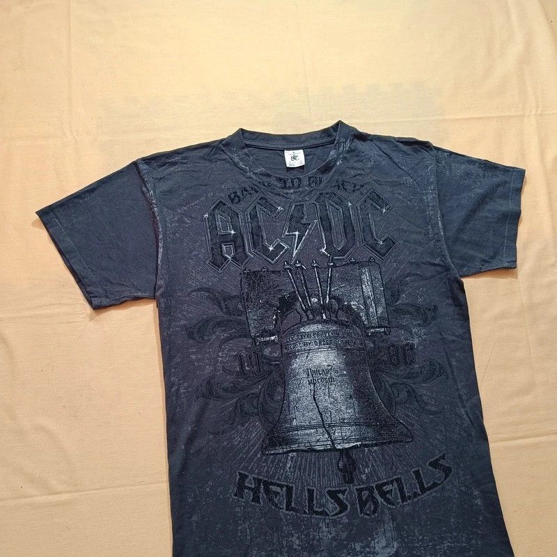 AC/DC AC/DC Hells Bells Gray Tshirt M Band Tee Big Graphic Print Size US M / EU 48-50 / 2 - 3 Thumbnail