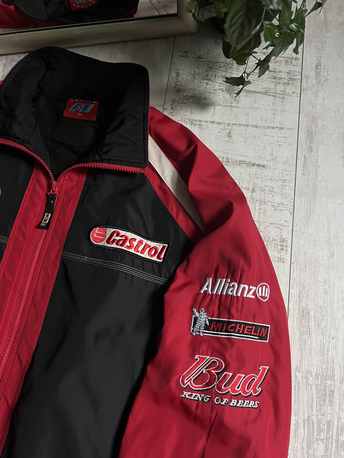 BMW Vintage F1 BMW Racing Jacket Michelin Castrol Bomber RARE Size US XL / EU 56 / 4 - 6 Thumbnail