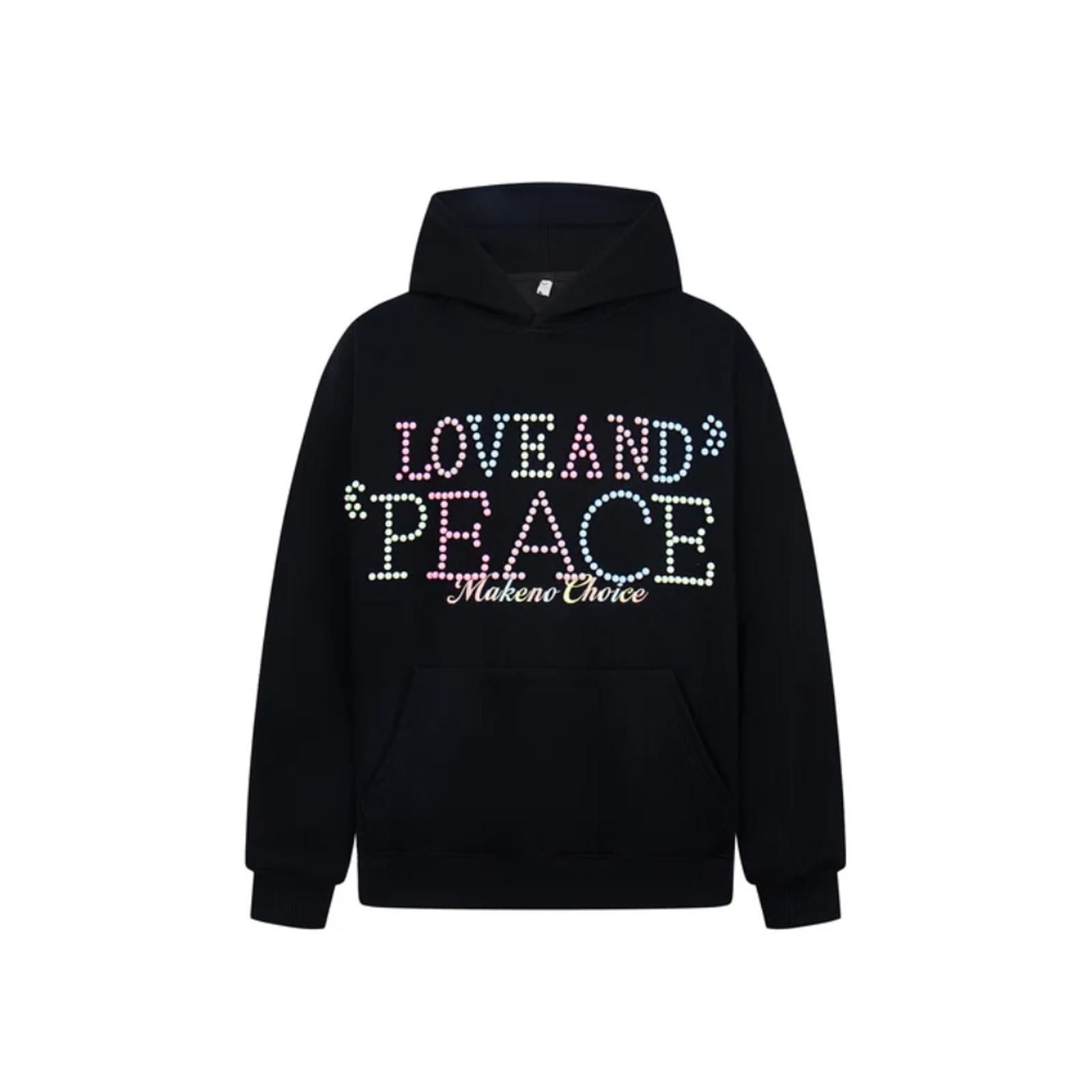 Japanese Brand Love and Peace Pearl Embellished Hoodie Size US M / EU 48-50 / 2 - 1 Thumbnail