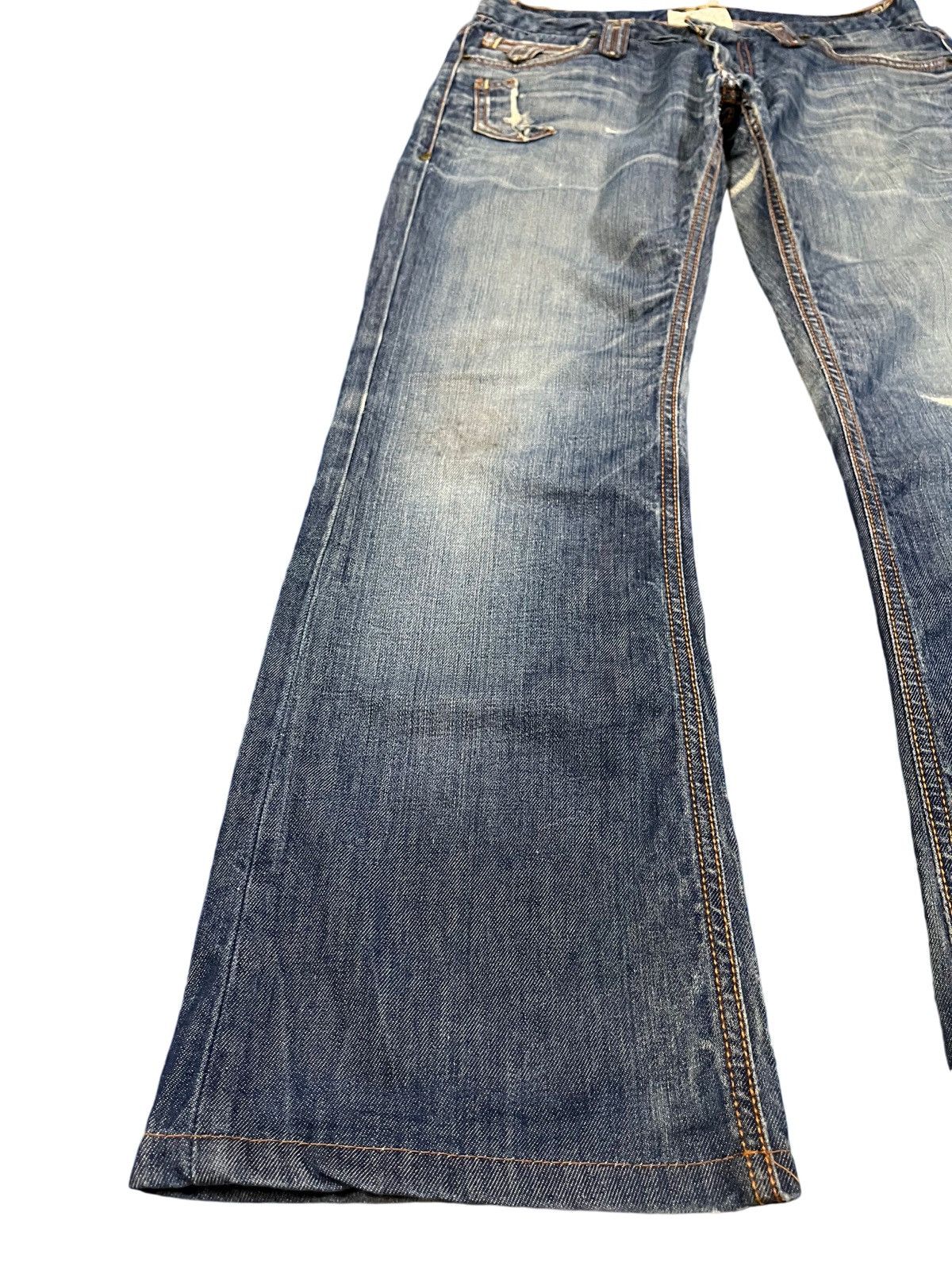 Ben Taverniti Unravel Project × Jimmy Taverniti × Taverniti Vintage Taverniti Flare Grunge Distressed Denim Size US 32 / EU 48 - 3 Thumbnail
