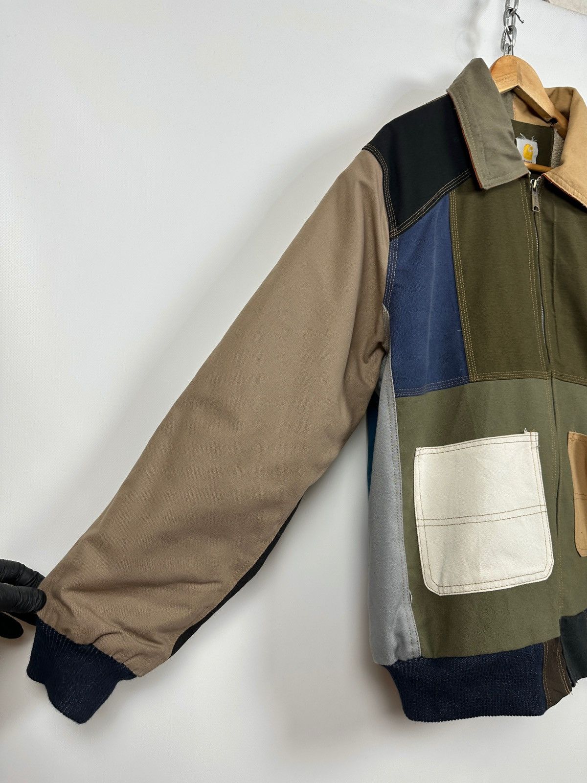 Carhartt × Vintage Vintage Carhartt Reworked Detroit Sherpa Jacket Size US L / EU 52-54 / 3 - 11 Thumbnail