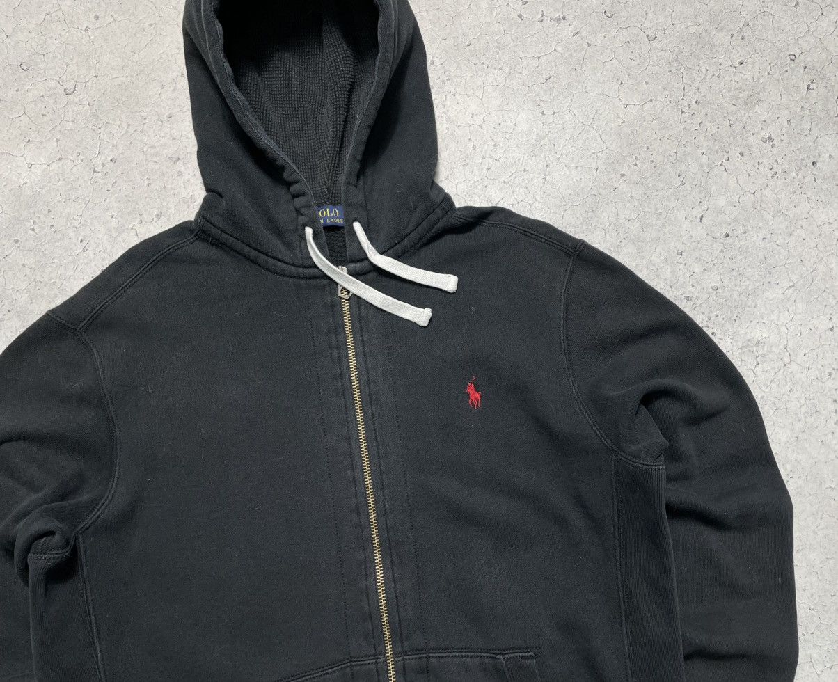Polo Ralph Lauren Vintage Polo Ralph Lauren Black Full Zip Hoodie Hype PRL Y2K Size US L / EU 52-54 / 3 - 5 Thumbnail
