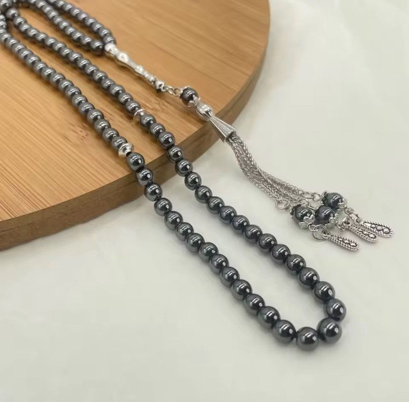 Other 6mm 99pcs Black Stone Prayer Beads Size ONE SIZE - 2 Thumbnail