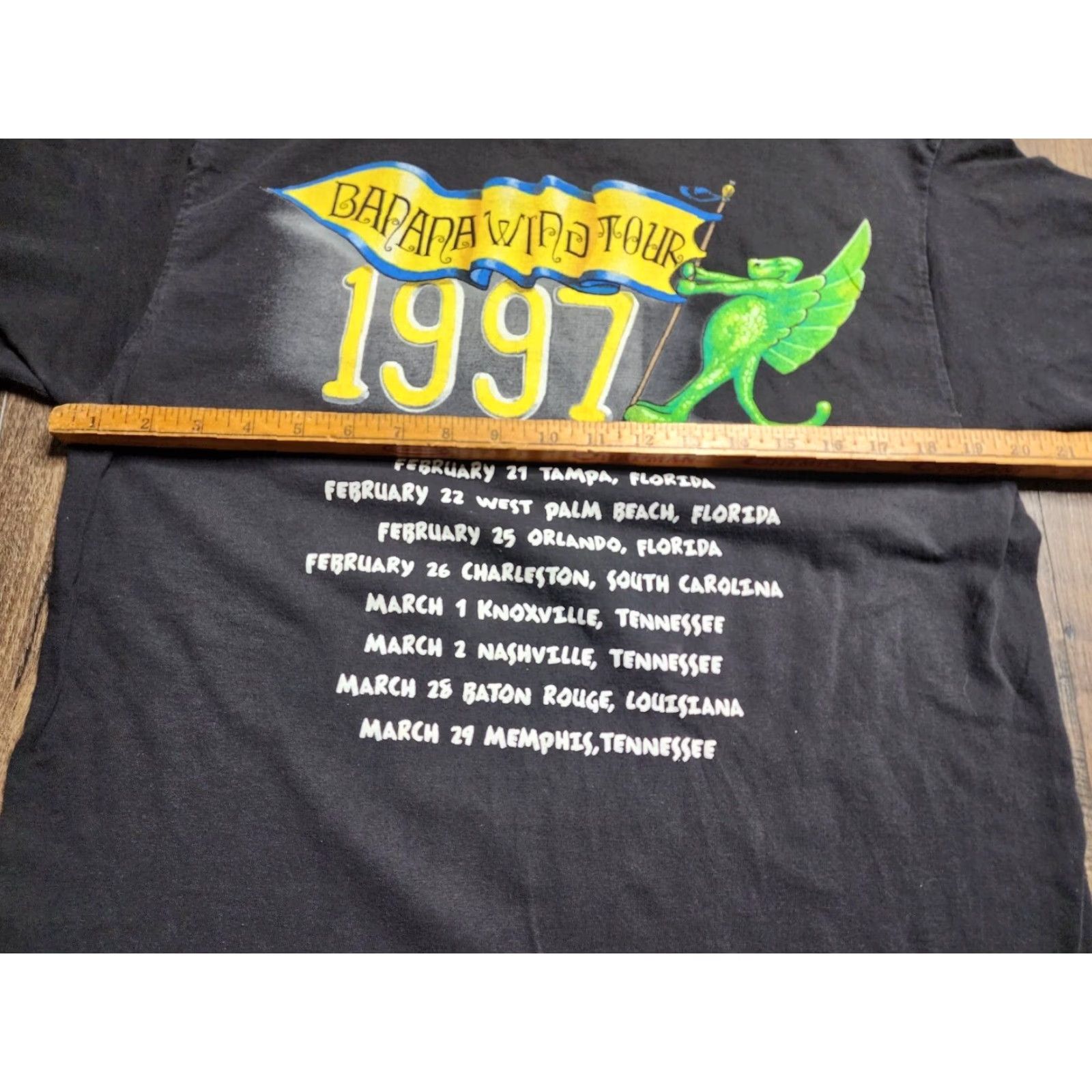 Vintage VINTAGE Giant Jimmy Buffet Tour Black Double Sided T Shirt Adult Large Mens Size US L / EU 52-54 / 3 - 4 Thumbnail