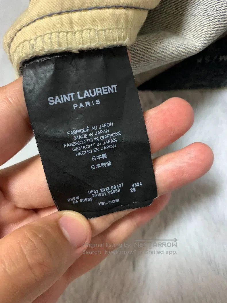 Saint Laurent Paris saint Laurent blue distressed denim pants. Size US 29 - 5 Thumbnail