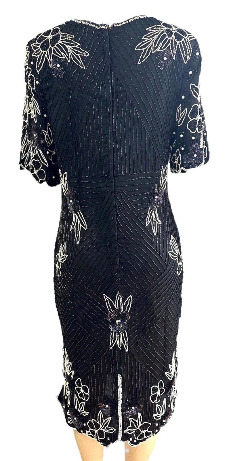 Other Sequin Dress Black White size 12 Size XL / US 12-14 / IT 48-50 - 2 Thumbnail