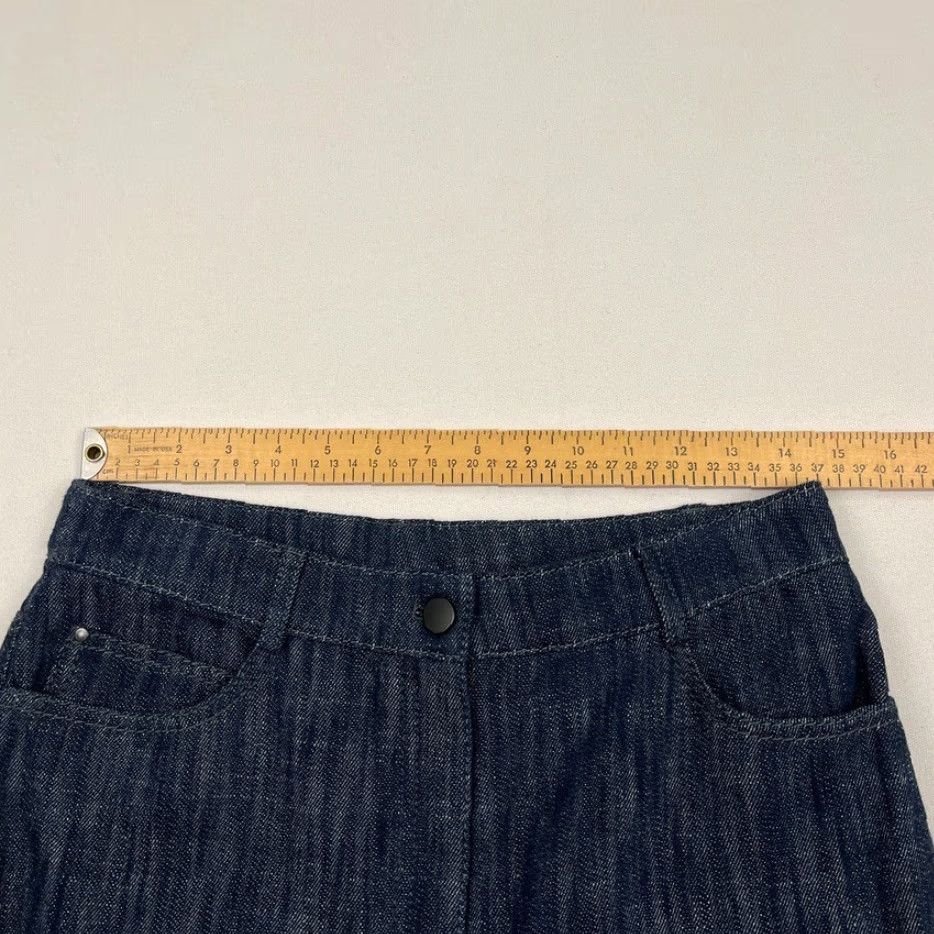 Akris Akris Pants Blue W29 L28.5 Flare Bell Denim Wool Blend Regular Size 8 Women Modern Bohemian Casual Workwear Pockets Front Flat Size 30" / US 8 / IT 44 - 4 Thumbnail