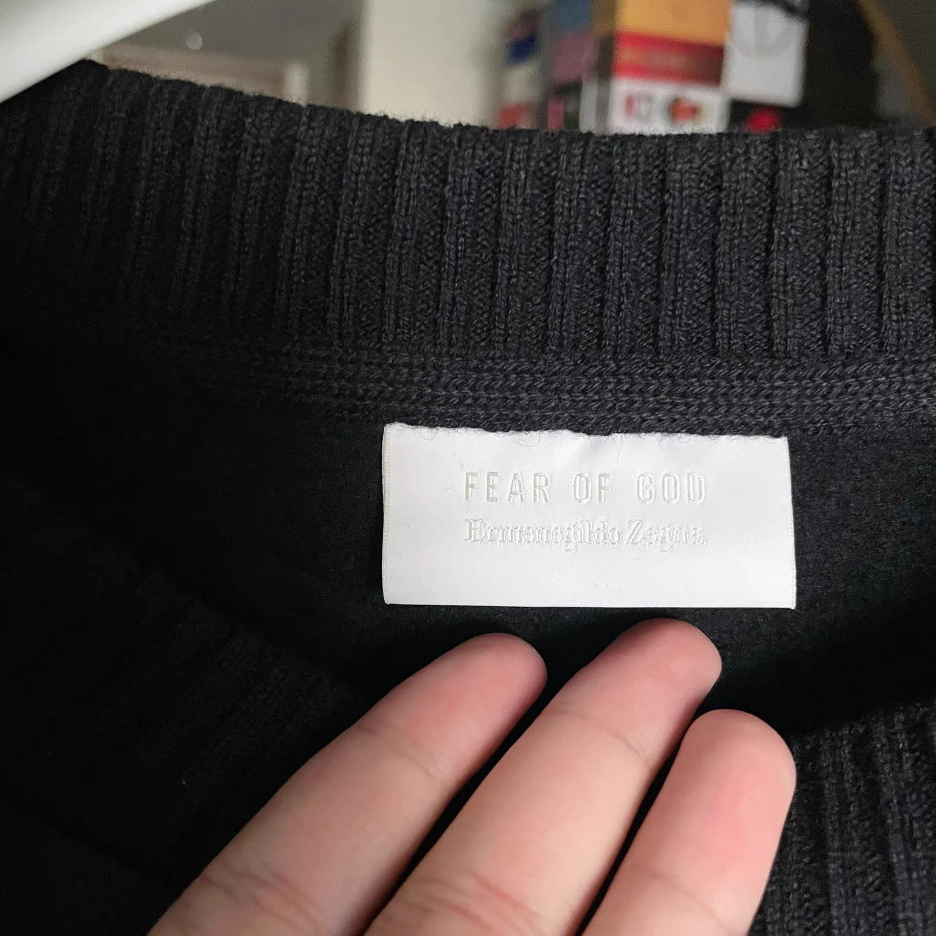 Fear of God Fear of God x Ermenegildo Zegna Black Sweatshirt Size US XL / EU 56 / 4 - 4 Thumbnail