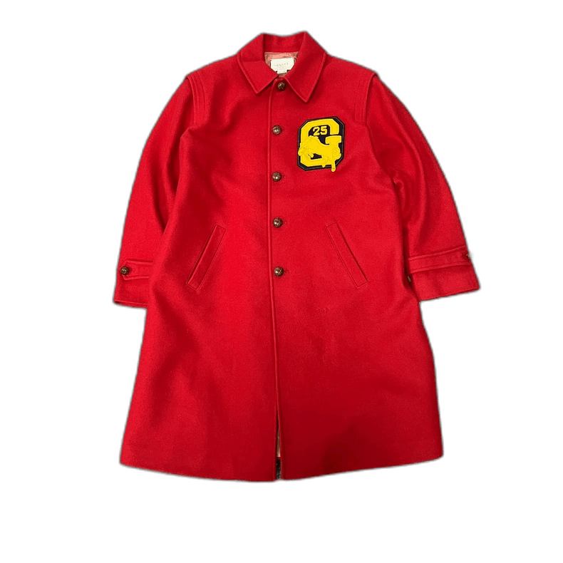 Gucci Gucci Limited Edition Red Wool Coat Size L / US 10 / IT 46 - 1 Thumbnail