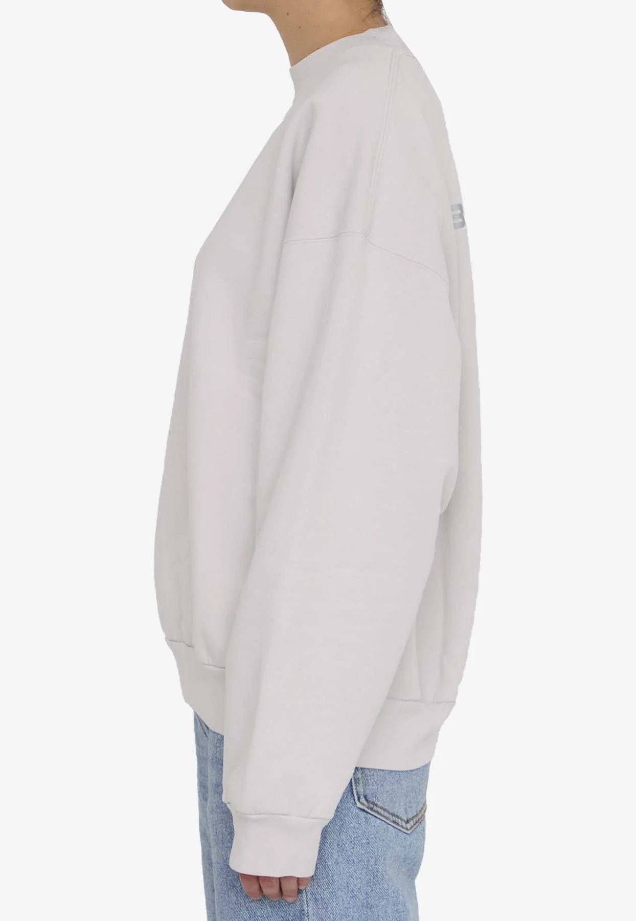 Balenciaga o1s1wg110126 Activewear Sweatshirt in White Size XS / US 0-2 / IT 36-38 - 4 Thumbnail