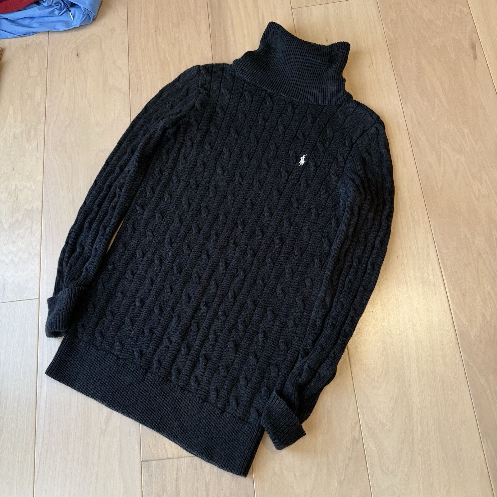 Polo Ralph Lauren Ralph Lauren Sport Cable Knit Sweater Women's S Black Size S / US 4 / IT 40 - 10 Thumbnail