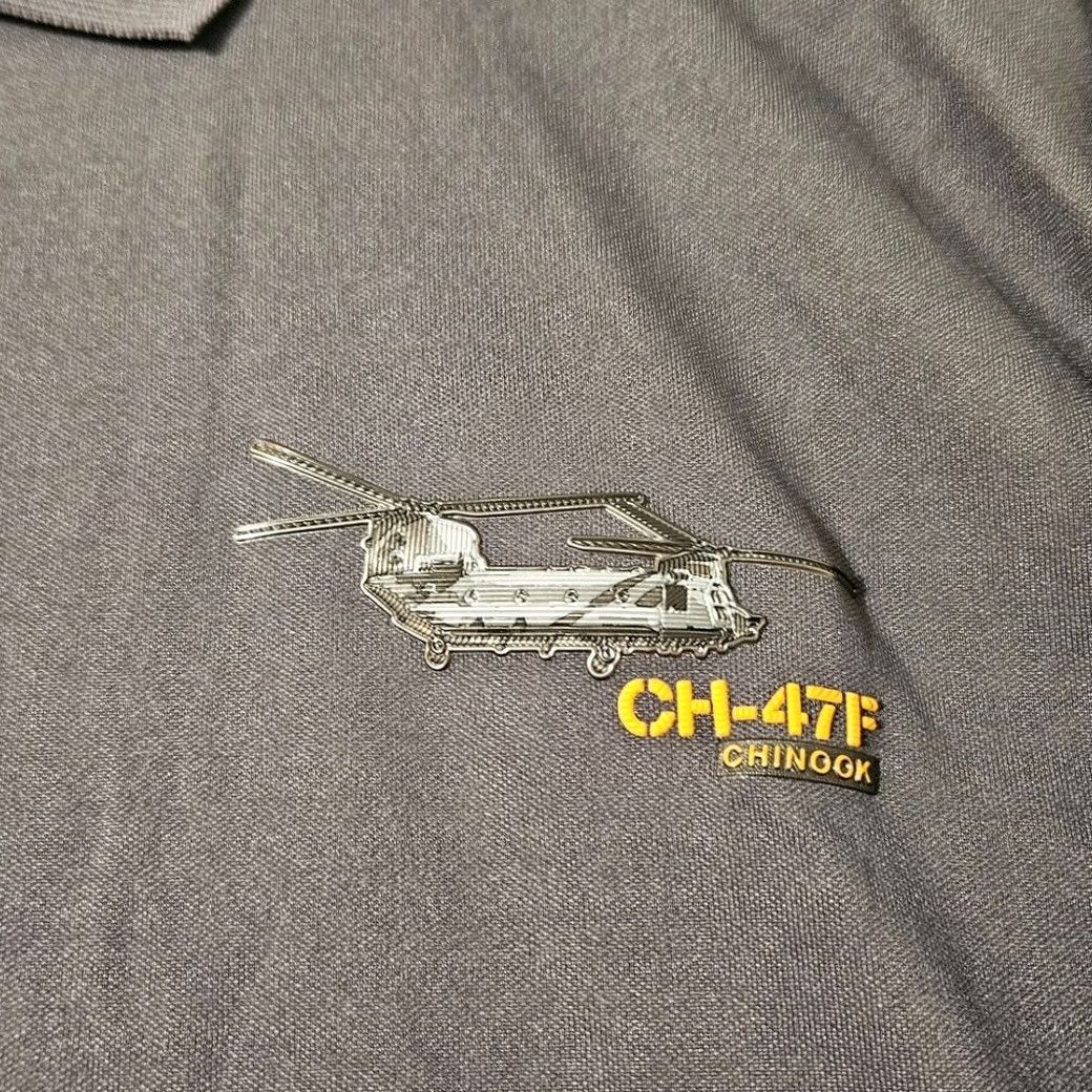 Vintage Boeing CH-47F Chinook Solid Gray Short Sleeve Polo Shirt Mens Size 3XL NWOT Size US XXL / EU 58 / 5 - 6 Thumbnail