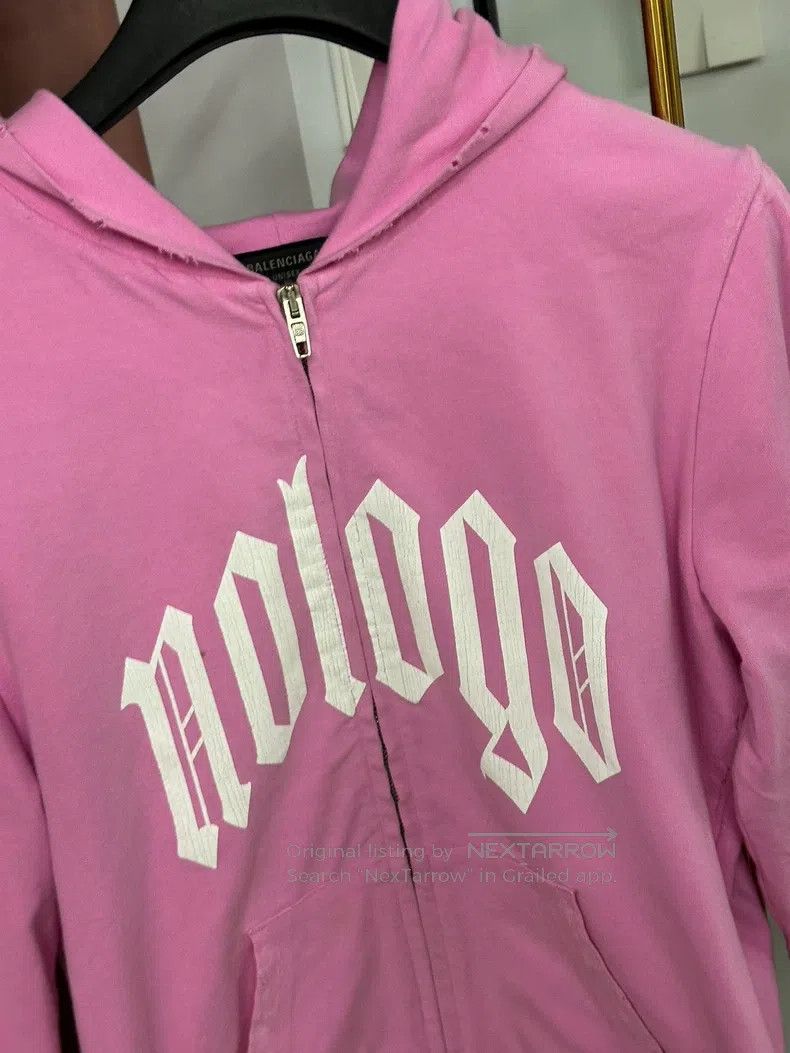 Balenciaga Balenciaga Pink letter logo sweater coat long sleeve top Size US S / EU 44-46 / 1 - 2 Thumbnail