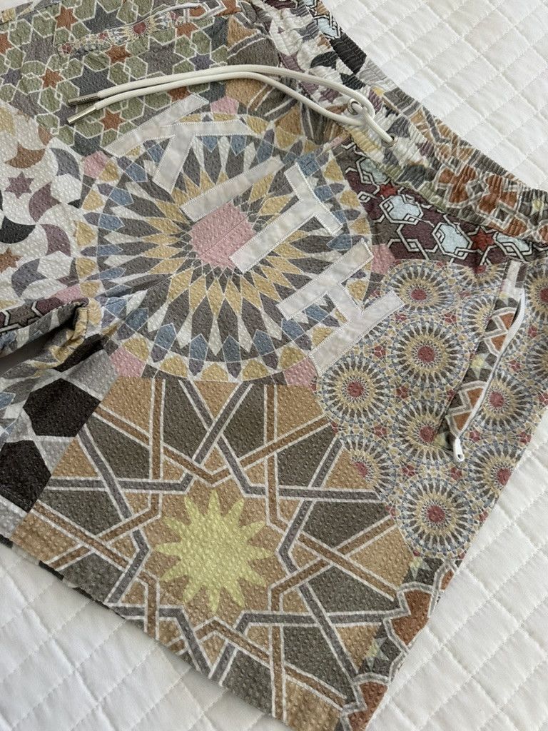 Kith Kith Moroccan Tile Print Seersucker Shorts Size Medium RARE* Size US 32 / EU 48 - 3 Thumbnail