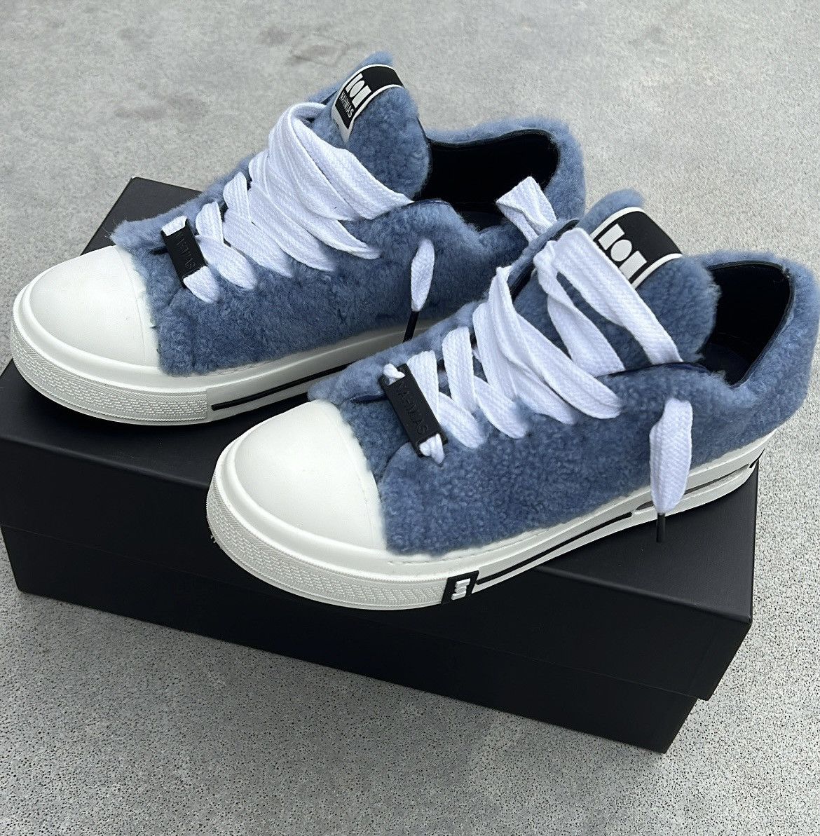 Nahmias Nahmias blue fur sneaker Size US 8 / EU 41 - 2 Thumbnail