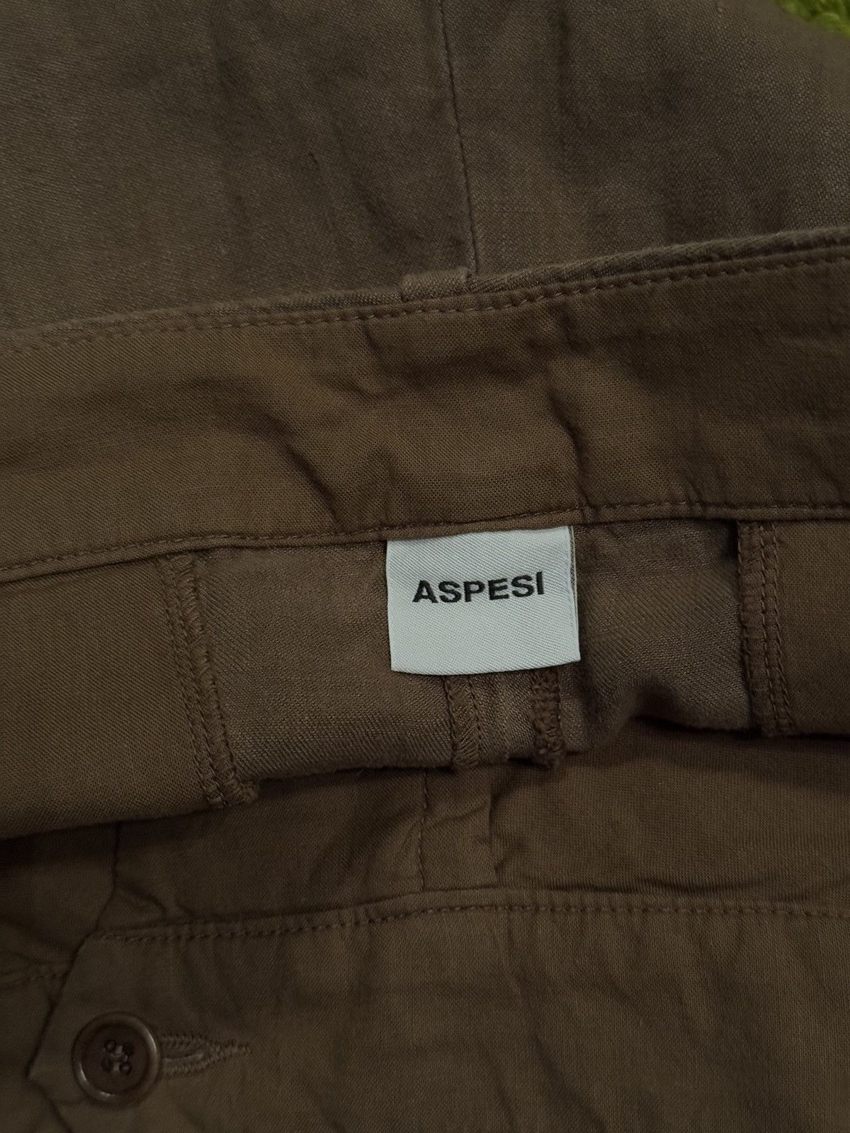 Aspesi × Designer Alberto Aspesi 100% linen wide leg culottes pants Y2K 2000s Size 28" / US 6 / IT 42 - 8 Thumbnail