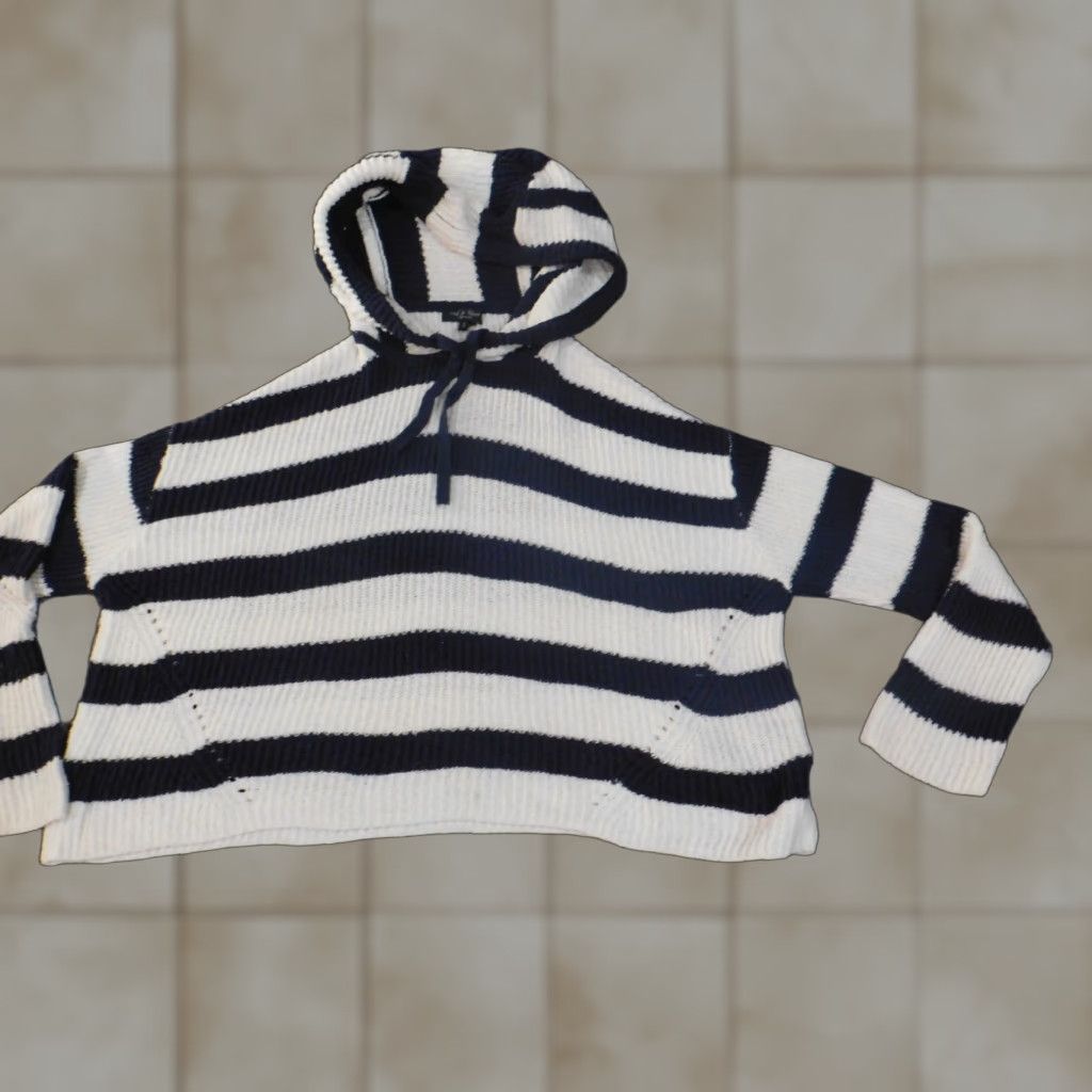 Rag & Bone rag & bone Womens Small sweater White striped knit pullover rib knit long sleeve Size S / US 4 / IT 40 - 1 Thumbnail