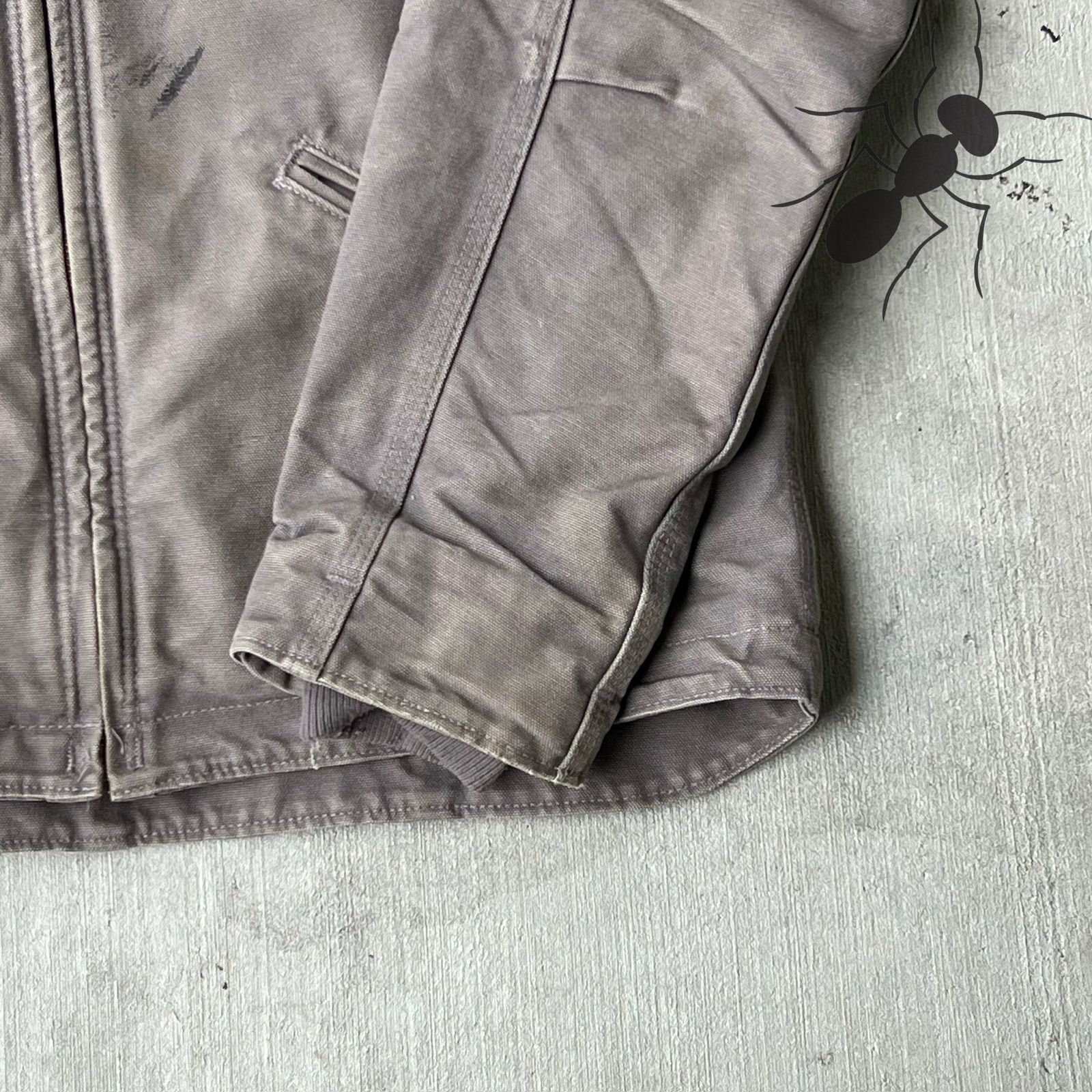Carhartt × Vintage Carhartt WOMENS WJ141 gray hooded work wear jacket Size US S / EU 44-46 / 1 - 9 Thumbnail