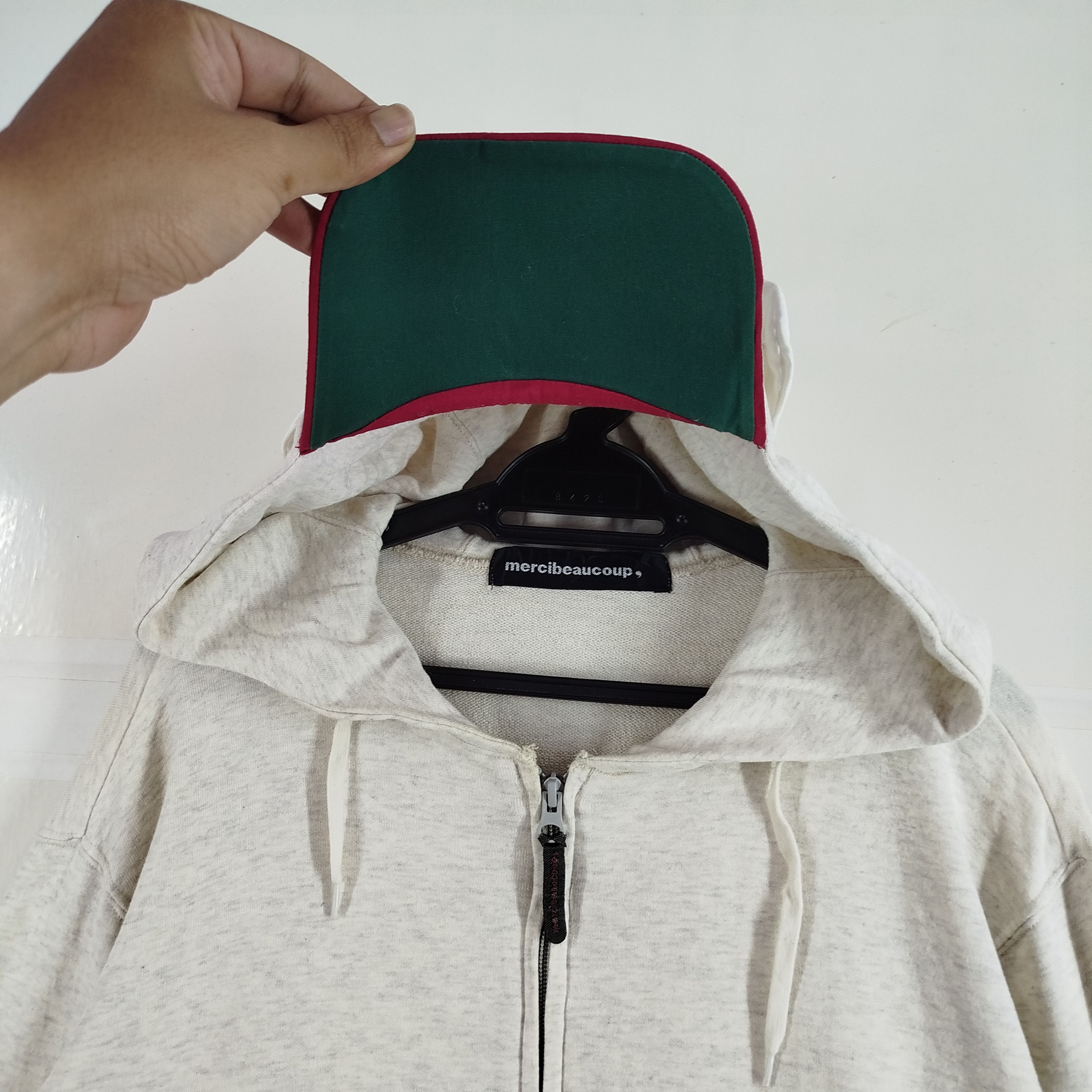 mercibeaucoup Mercibeaucoup Cap Hoodie Boxy Crop Top Embroidery Logo Size US M / EU 48-50 / 2 - 4 Thumbnail