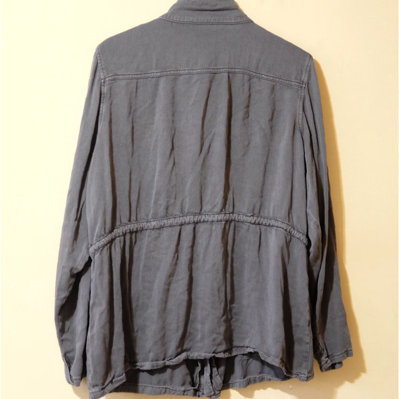 Vintage Maurices Women's Jacket Lightweight Full Zip Pockets Rayon Gray 2 Size XS / US 0-2 / IT 36-38 - 4 Thumbnail