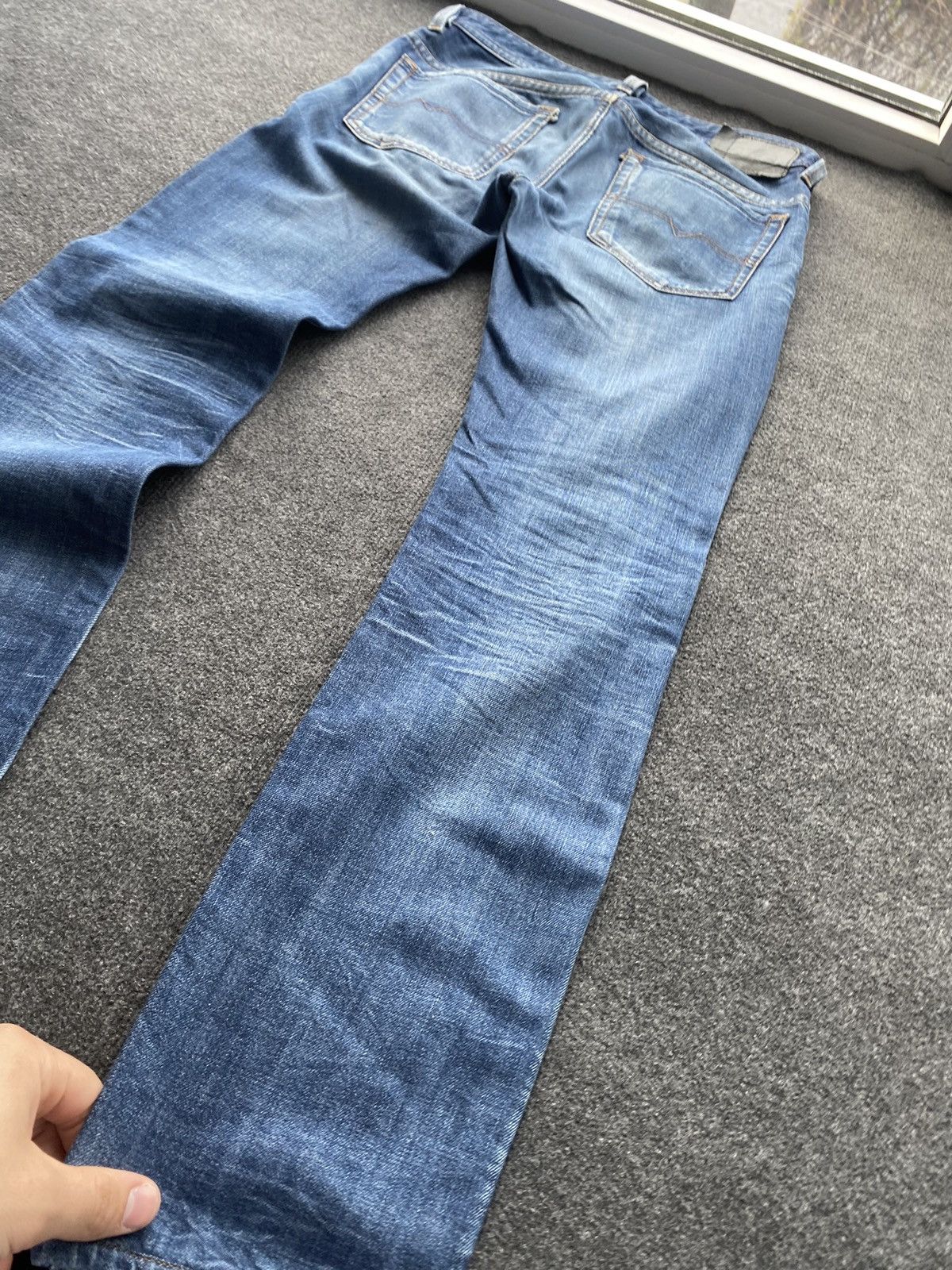 Diesel 🔥Opium Punk Diesel blue jeans thavar 31 mens Size US 31 - 4 Thumbnail