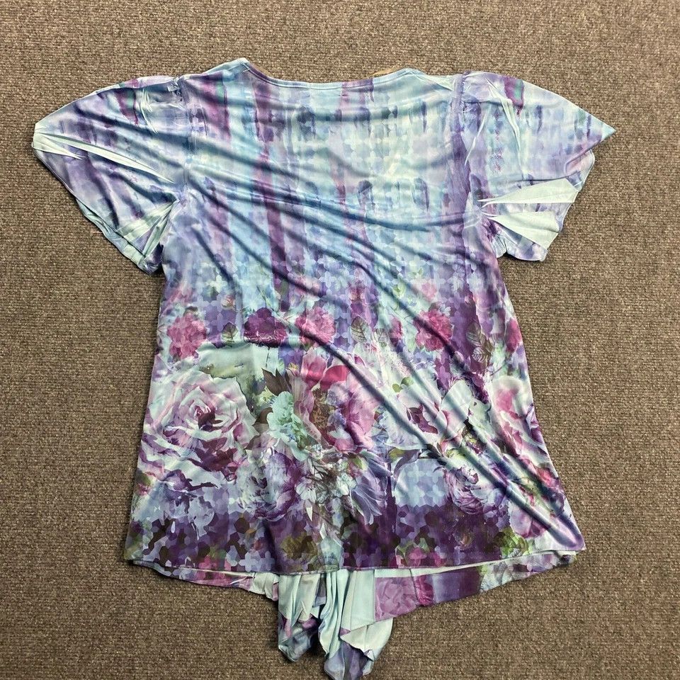 Other World Unity Top Women's 0X Floral Casual Polyester Blend NWT Size XS / US 0-2 / IT 36-38 - 6 Thumbnail