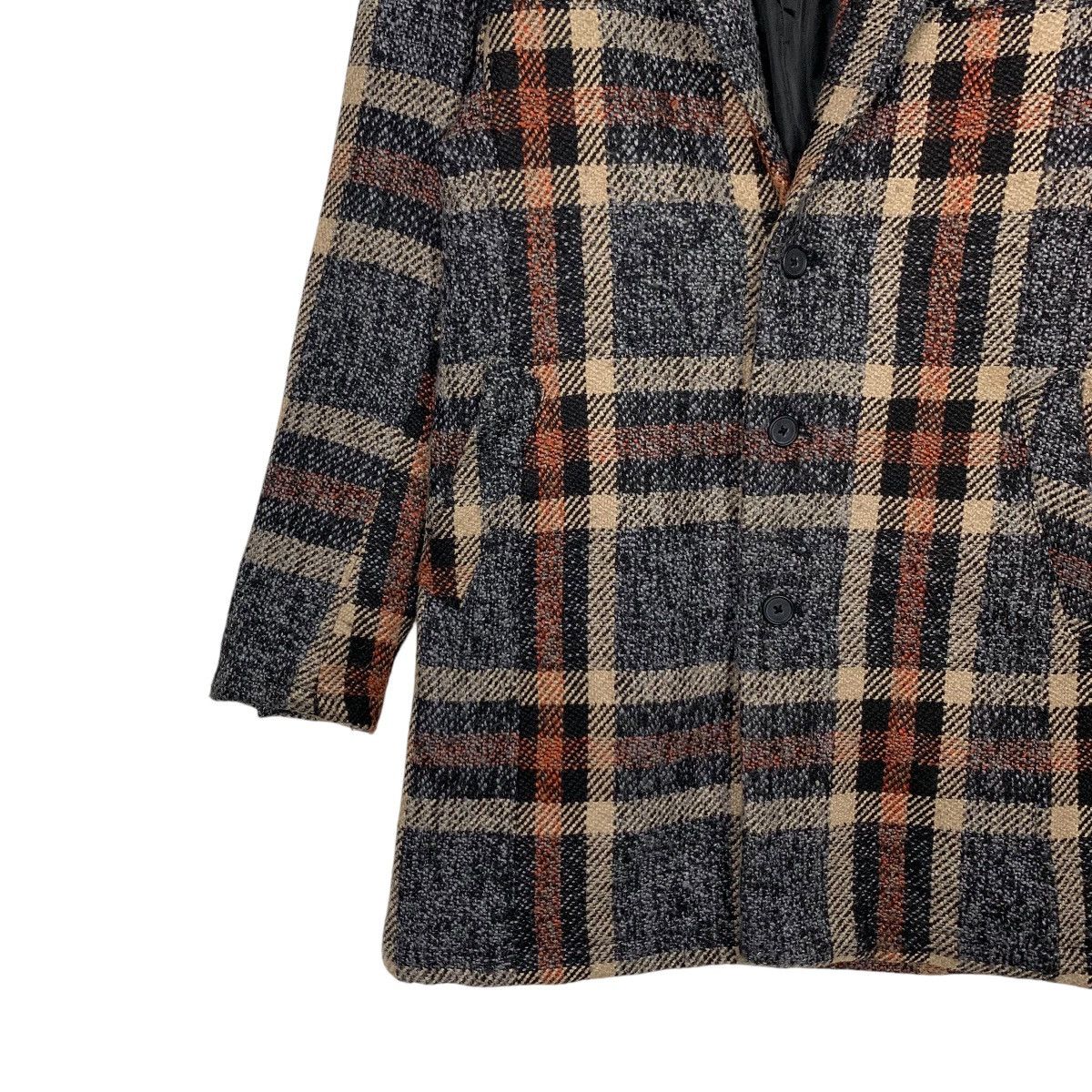 Japanese Brand ROSHELL Tartan Tweed Formal Jacket Blazer #2482-C111 Size L / US 10 / IT 46 - 3 Thumbnail
