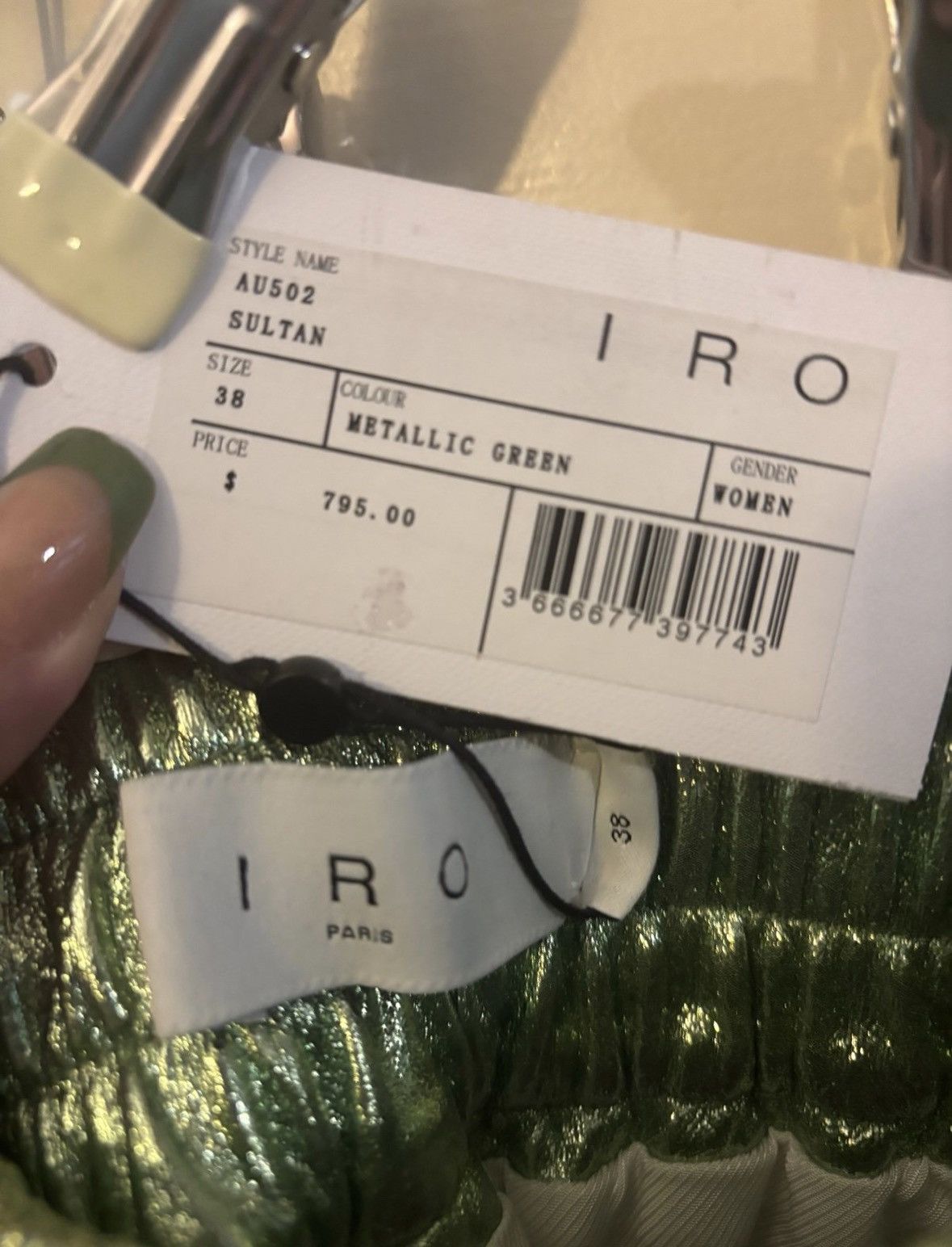 Iro NWT Leather Shorts Size 28" / US 6 / IT 42 - 5 Thumbnail