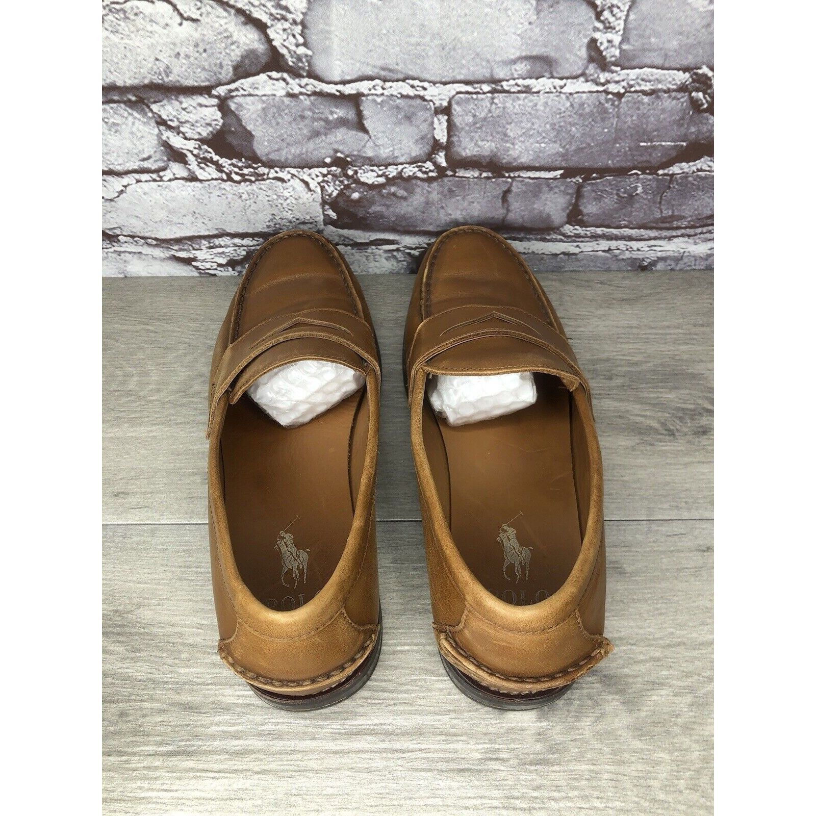 Polo Ralph Lauren Polo Ralph Lauren Alston Penny Brown Leather Dress Loafers M Size US 9.5 / EU 42-43 - 5 Thumbnail