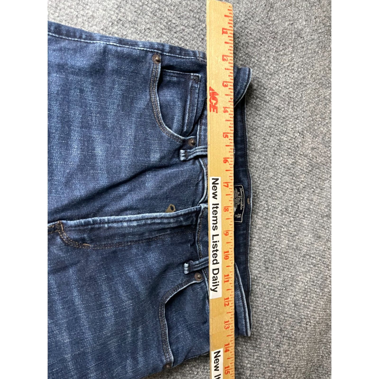 Abercrombie & Fitch Abercrombie & Fitch Jeans Women Size 0 Blue Dark Wash Skinny Regular Size 25" / US 0 / IT 36 - 3 Thumbnail