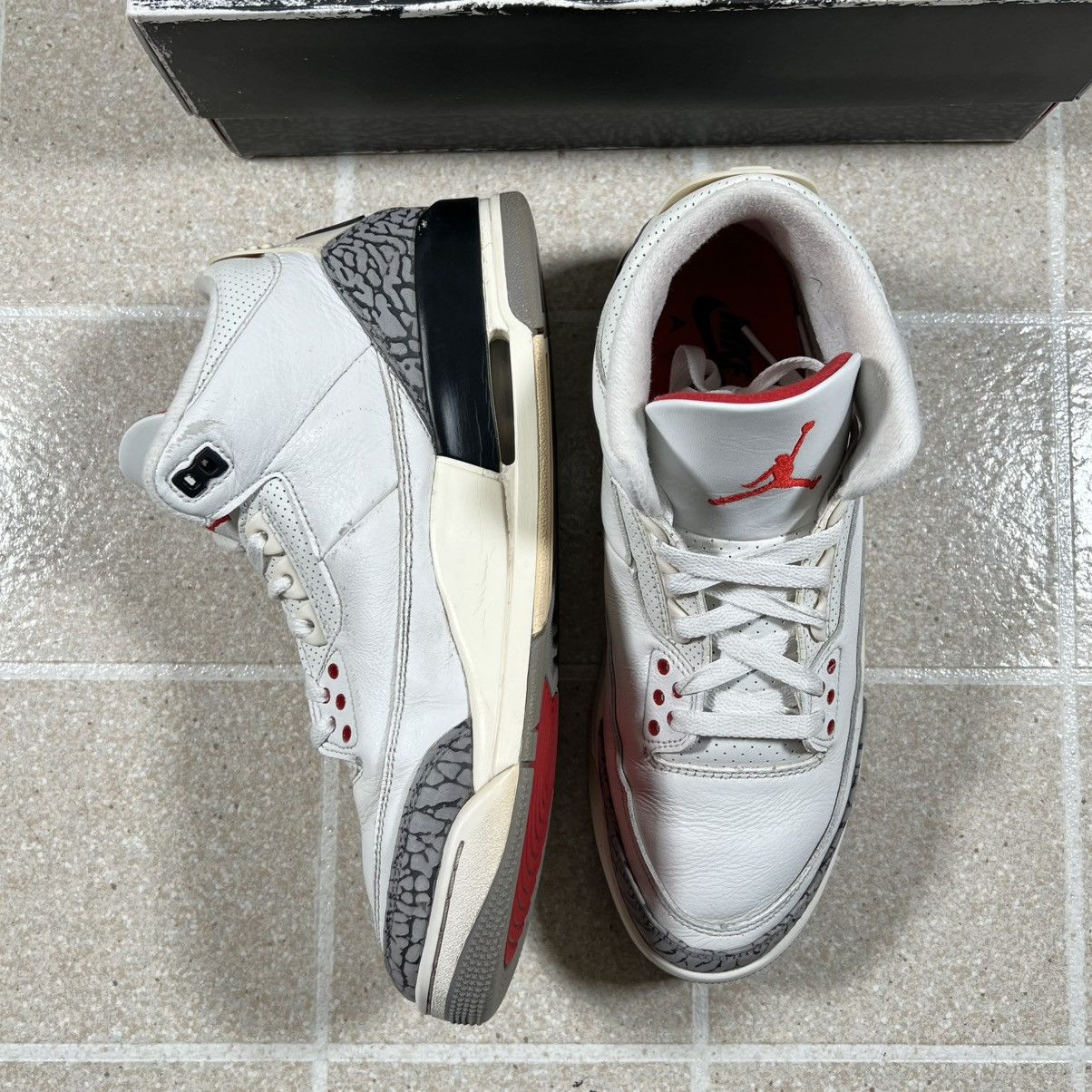 Jordan Brand Nike Air Jordan 3 Retro White Cement Reimagined Size 10 Size US 10 / EU 43 - 4 Thumbnail
