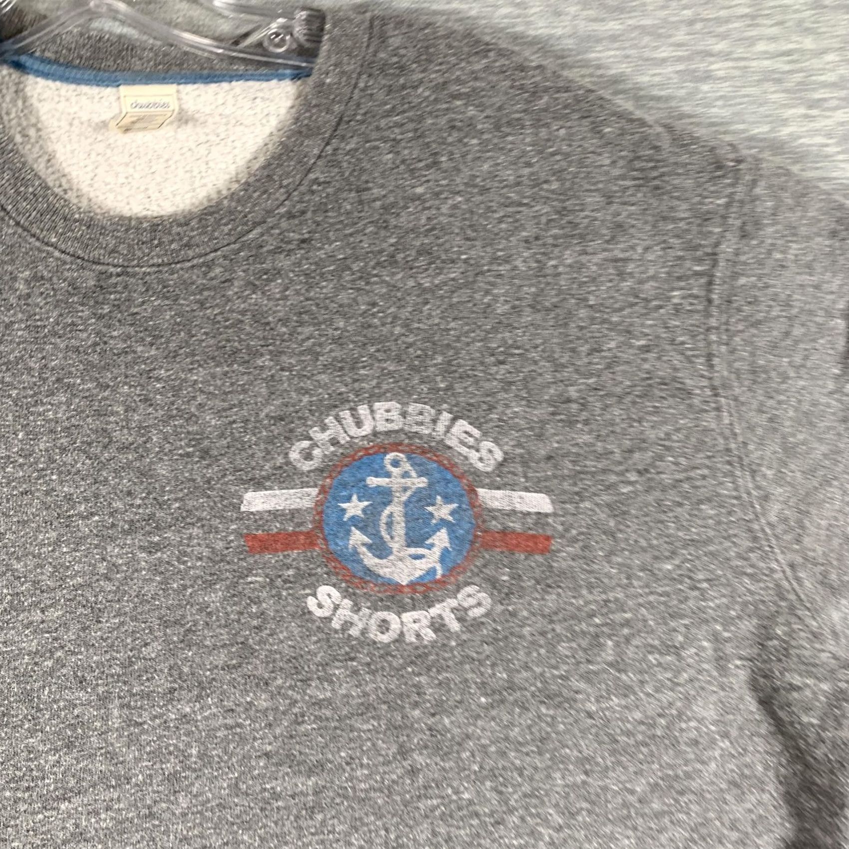 Chubbies Chubbies Sweatshirt Mens Medium Gray Anchor Logo Fleece Crewneck Pullover USA Size US M / EU 48-50 / 2 - 4 Thumbnail