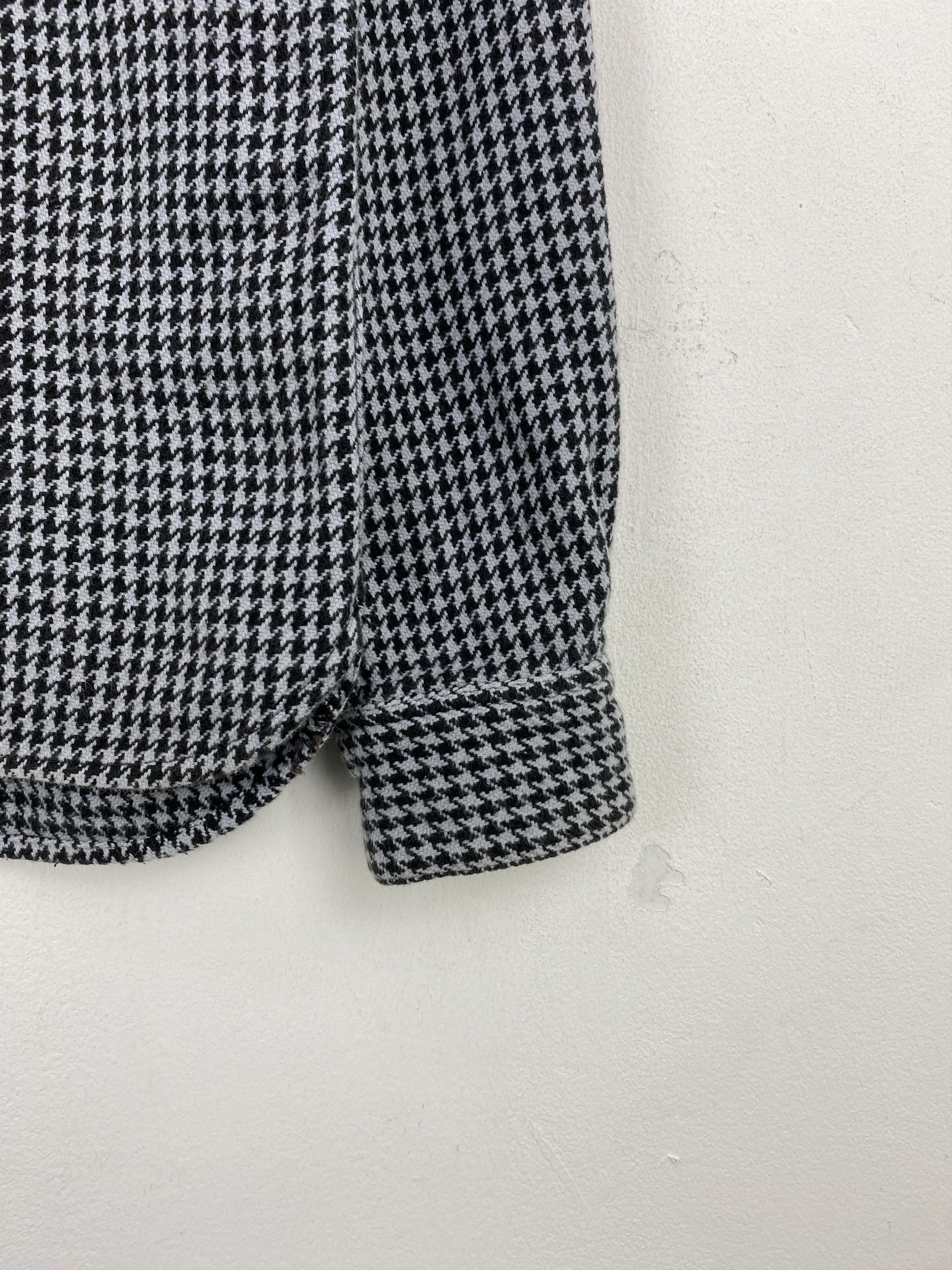 The Flat Head The Flat Head Brown Houndstooth Button Up Shirt TA0620 Size US XXS / EU 40 - 6 Thumbnail