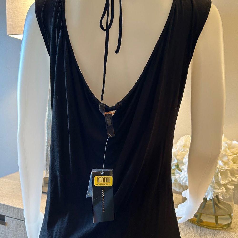 Bcbgmaxazria BCBG Maxazria Black Jersey Tunic Dress Size S / US 4 / IT 40 - 8 Thumbnail