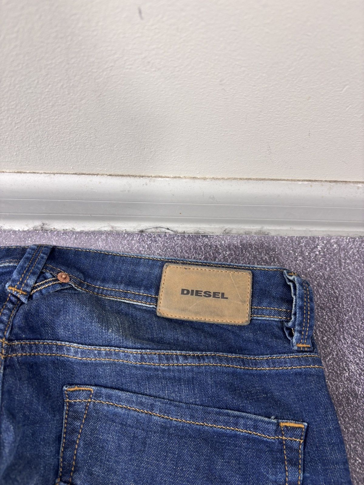 Diesel Diesel Larkee NWT Regular Straight Ripped Blue Denim Jeans Size US 32 / EU 48 - 18 Thumbnail