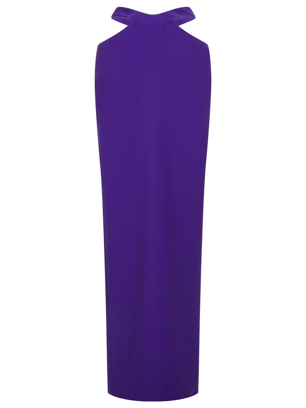 Monot MONOT Cut-out Waist Back Slit Purple Maxi Skirt Size 26" / US 2 / IT 38 - 1 Thumbnail