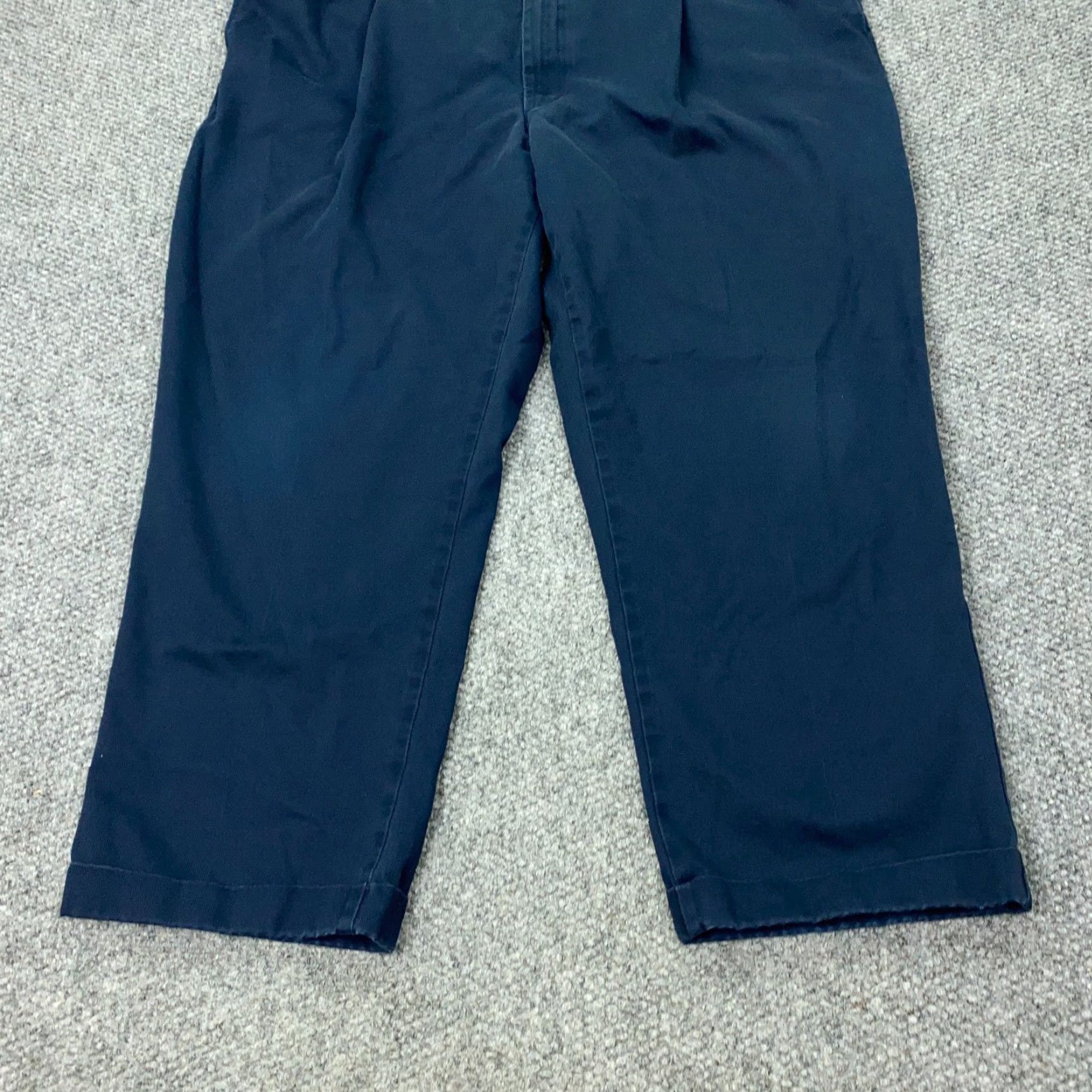 Lands' End VINTAGE Lands' End Men's Pants Size 46 Tall Chino Pleated Stretch Waist Cuffed Hem Casual Size US 30 / EU 46 - 3 Thumbnail