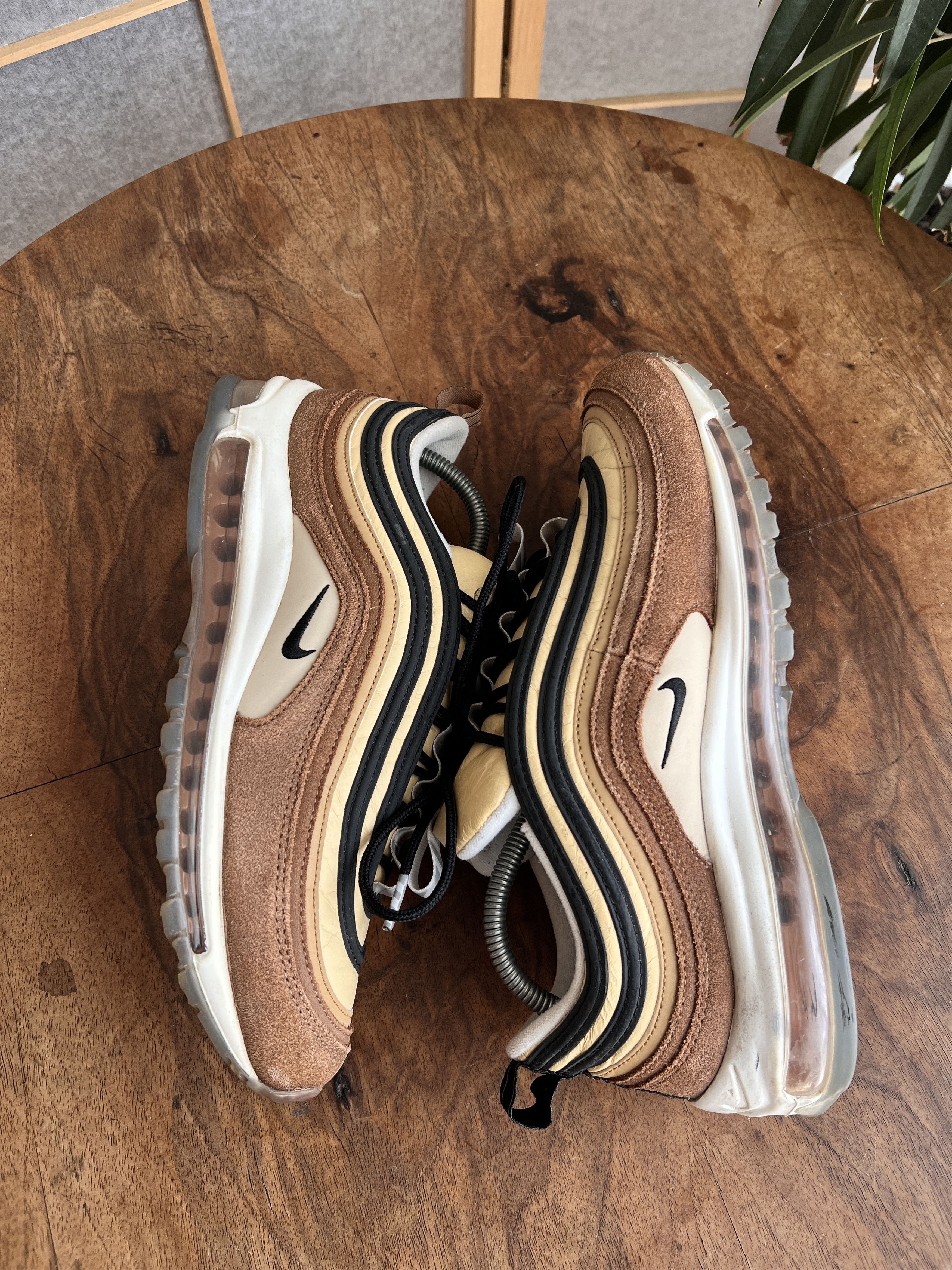 Nike Crazy! Nike Air Max 97 Barcode sneakers Elemental Gold shoes Size US 10.5 / EU 43-44 - 9 Thumbnail