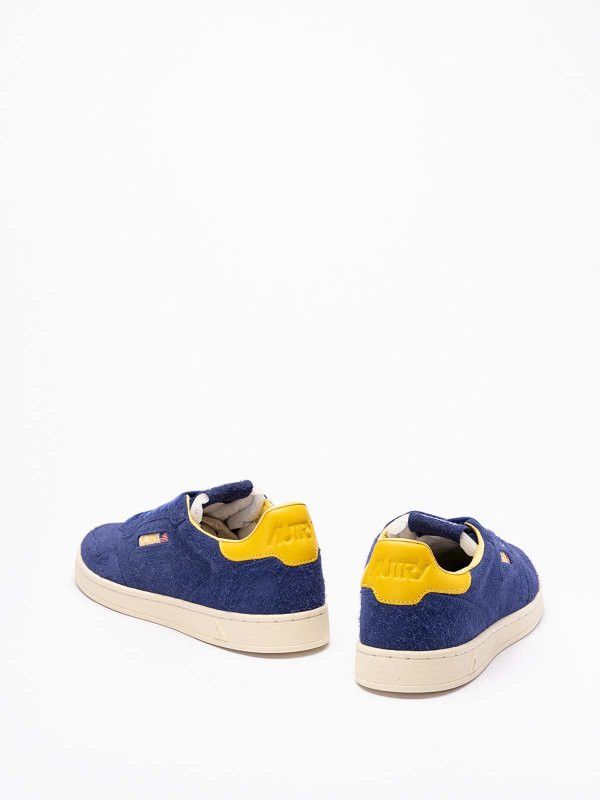AUTRY o1y0426 Logo Low-Top Sneakers in Blue/Yellow Size US 7 / EU 40 - 3 Thumbnail