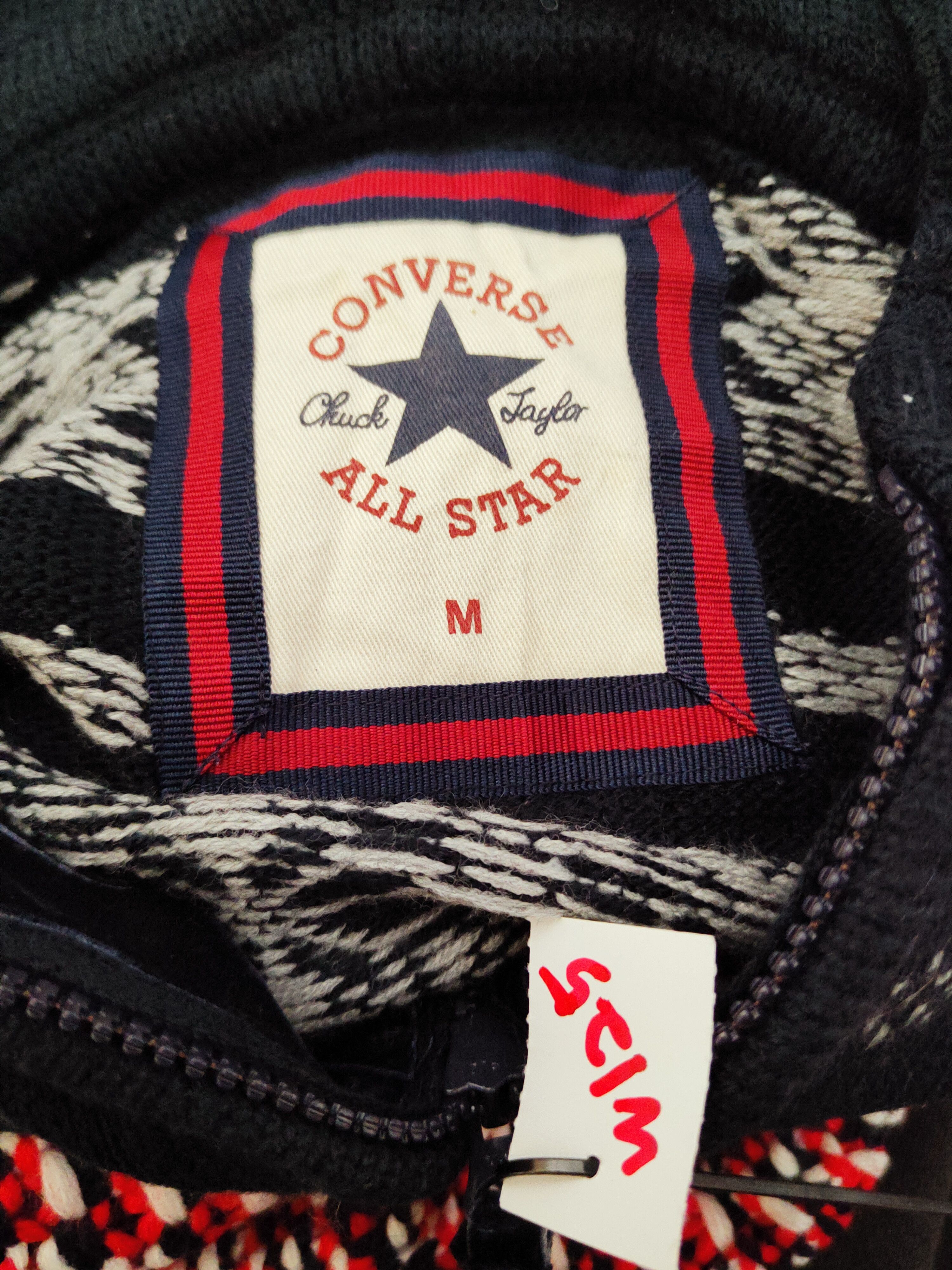 Converse Converse Black Hoodie Knitwear Sweaters #W125 Size US S / EU 44-46 / 1 - 11 Thumbnail