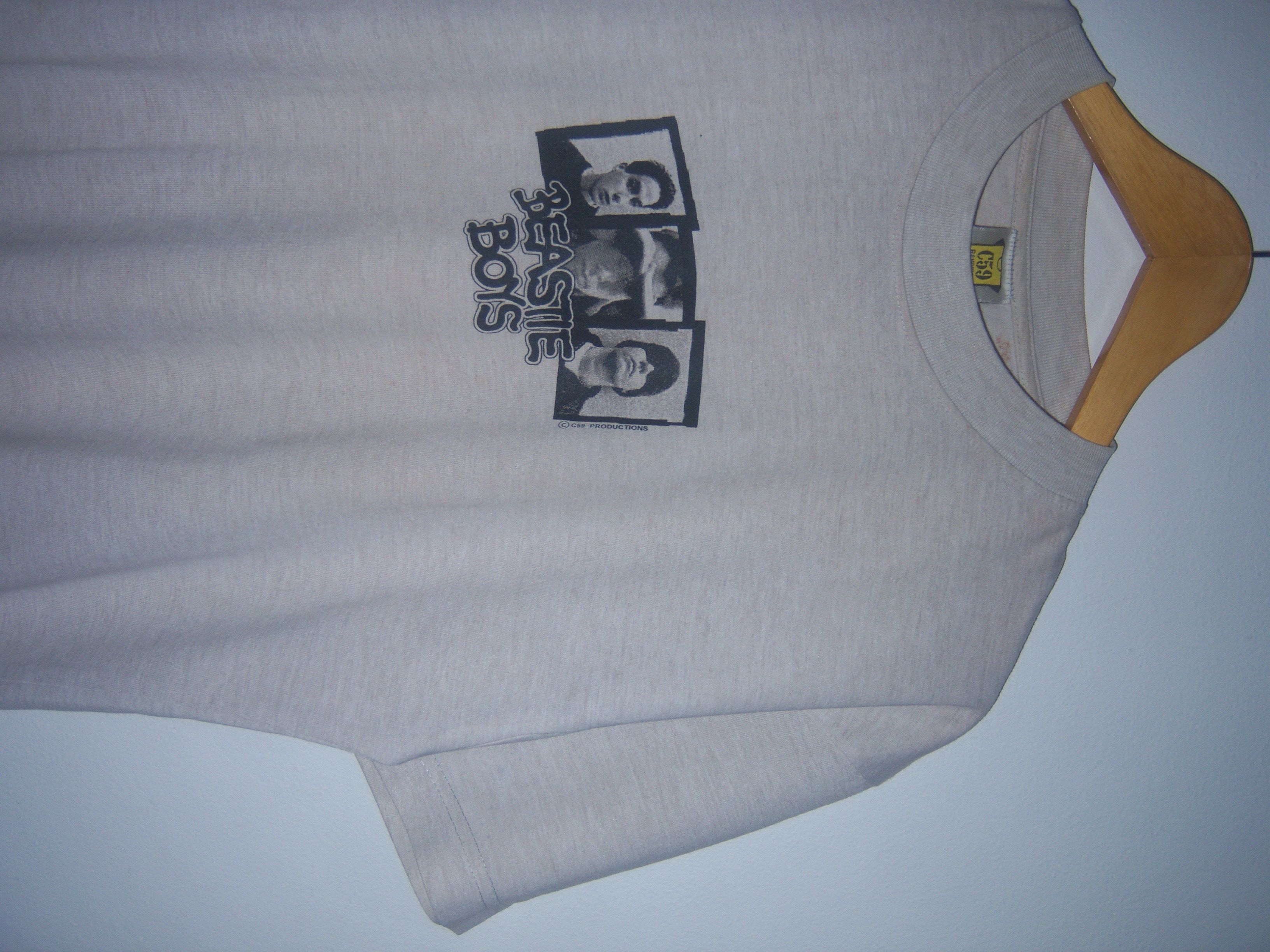 image of 90's Beastie Boys Bootleg VTG Tee Made In Indonesia in Grey, Men's (Size Small)
