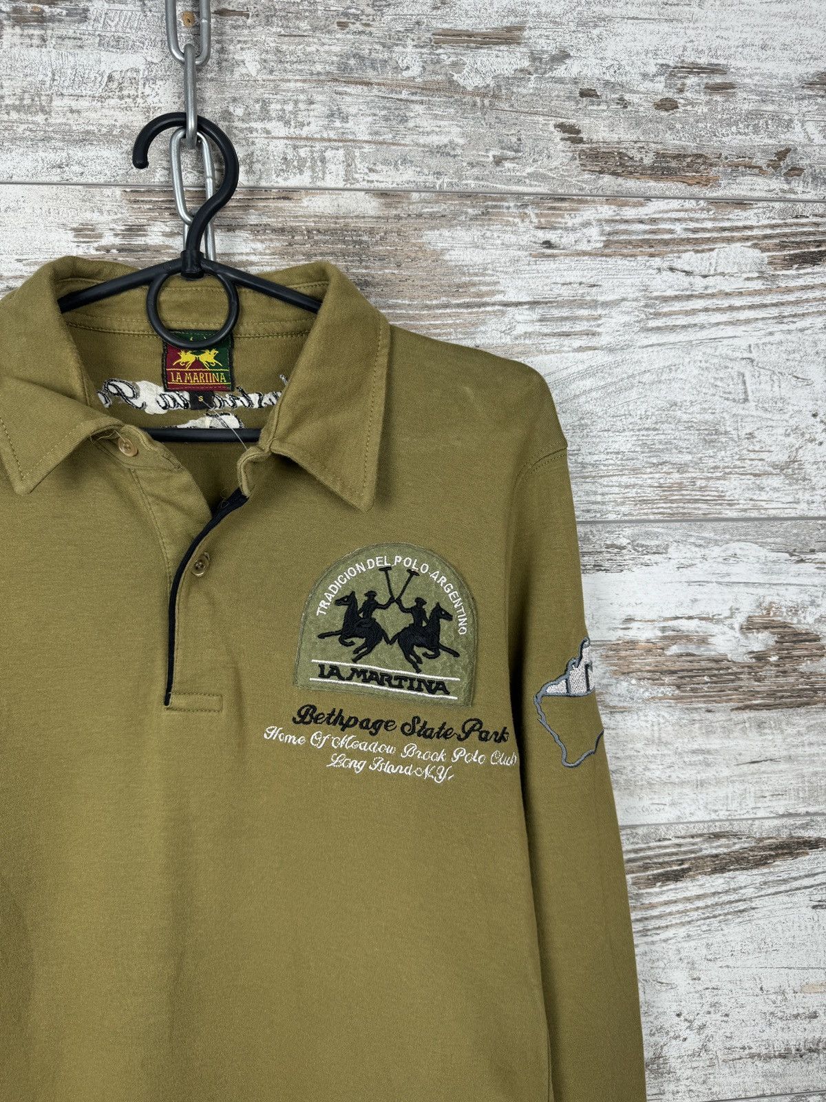 La Martina Mens Vintage La Martina longsleeve T-shirt tee Size US S / EU 44-46 / 1 - 4 Thumbnail