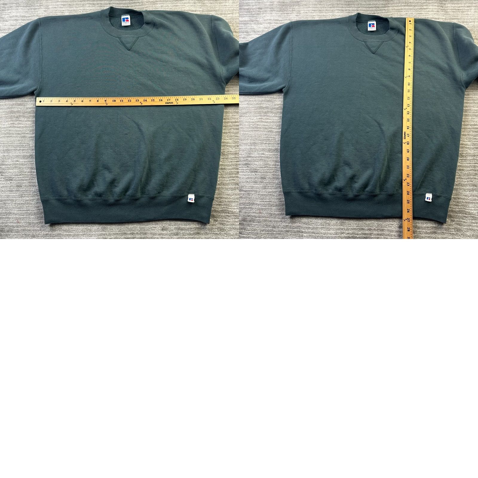 Russell Athletic VINTAGE Russell Sweatshirt Mens XL Green Fleece Crewneck USA Made 90s Pullover Knit All Seasons Size US XL / EU 56 / 4 - 8 Thumbnail