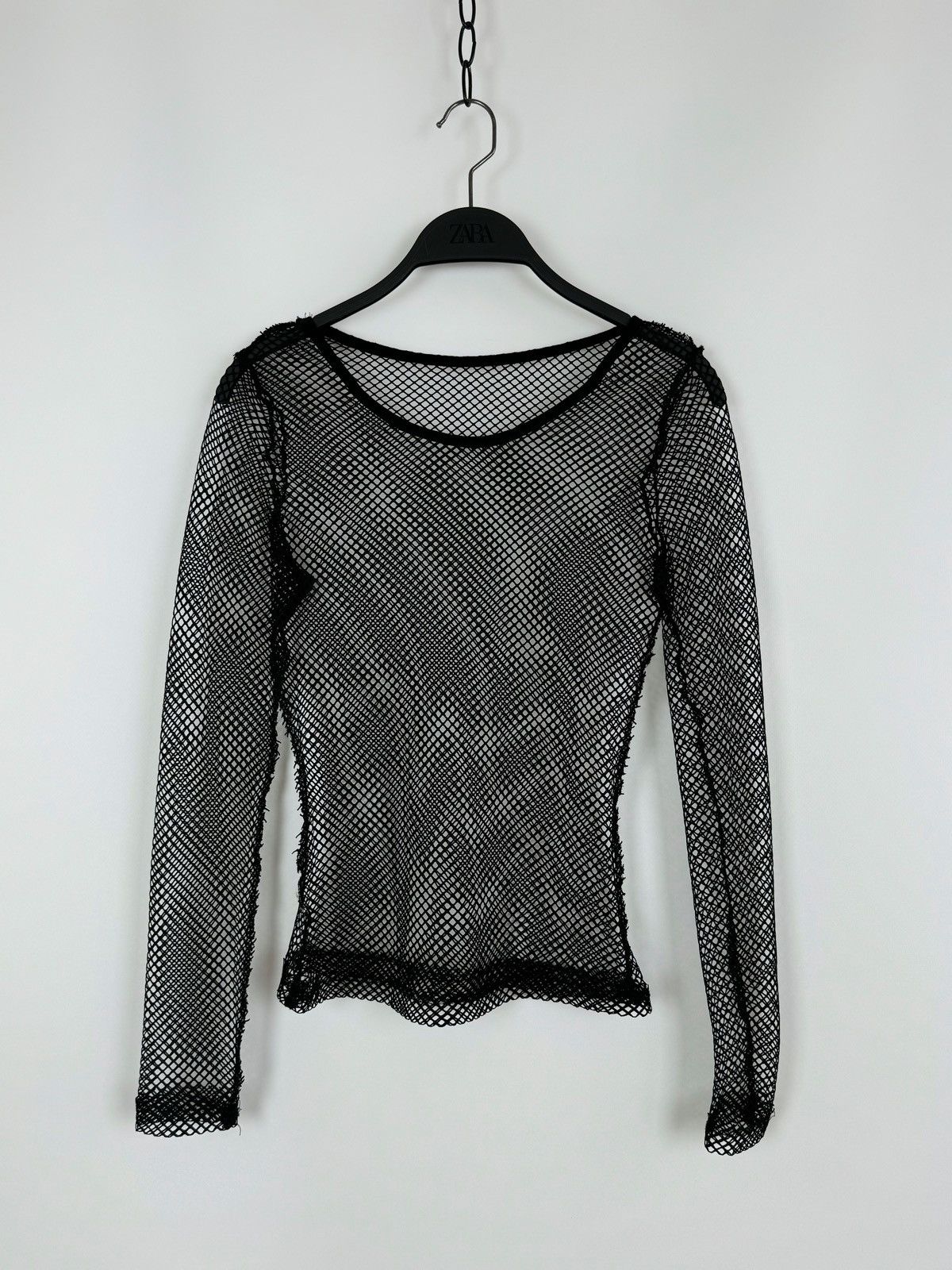 Vintage Y2K Vintage Mesh Top L/S Size M / US 6-8 / IT 42-44 - 2 Thumbnail