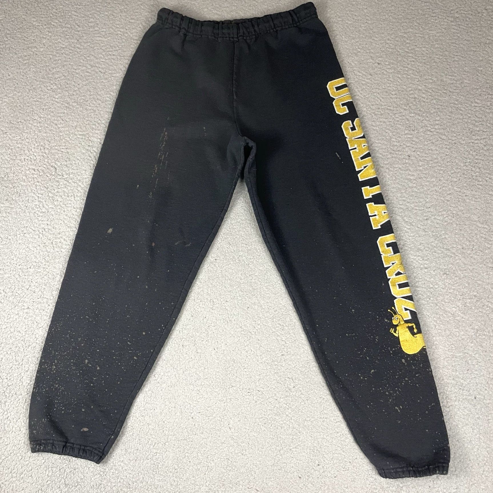 Jerzees VINTAGE UC SANTA CRUZ Slugs Sweatpants Men S Black College Athletic JERZEES Pattern Logo Size US 29 - 6 Thumbnail