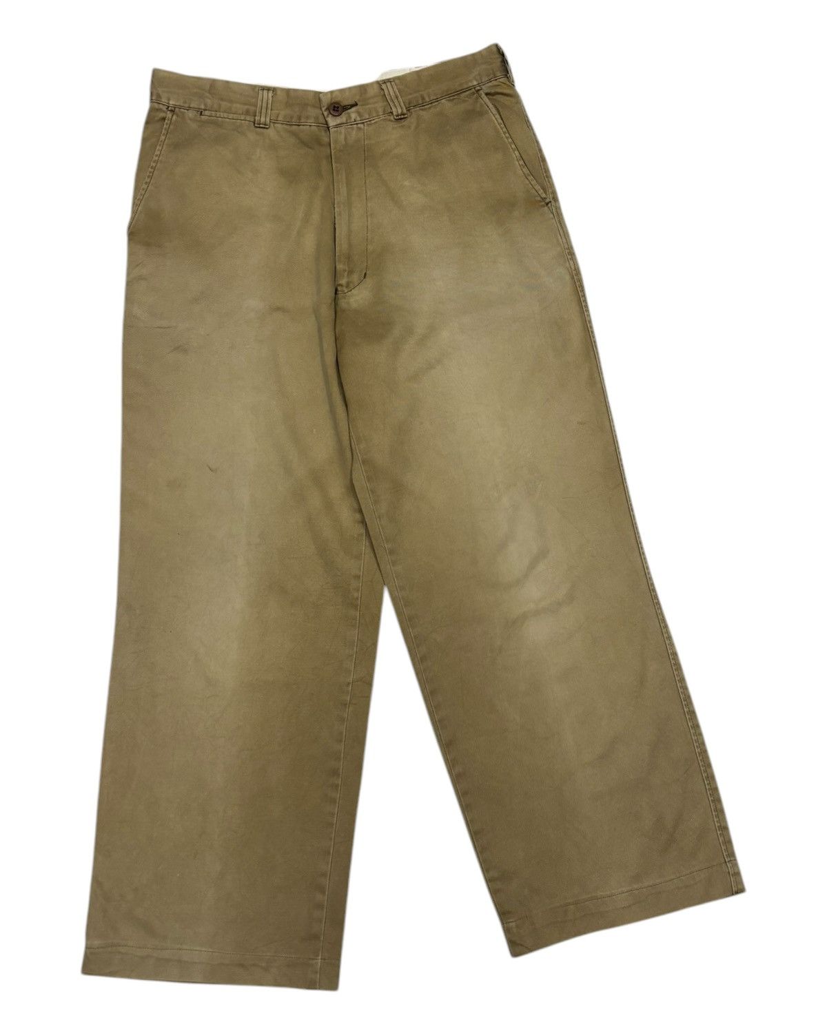 Schott Vintage SCHOTT NYC Faded Brown Baggy Trouser Pants Size US 33 - 5 Thumbnail