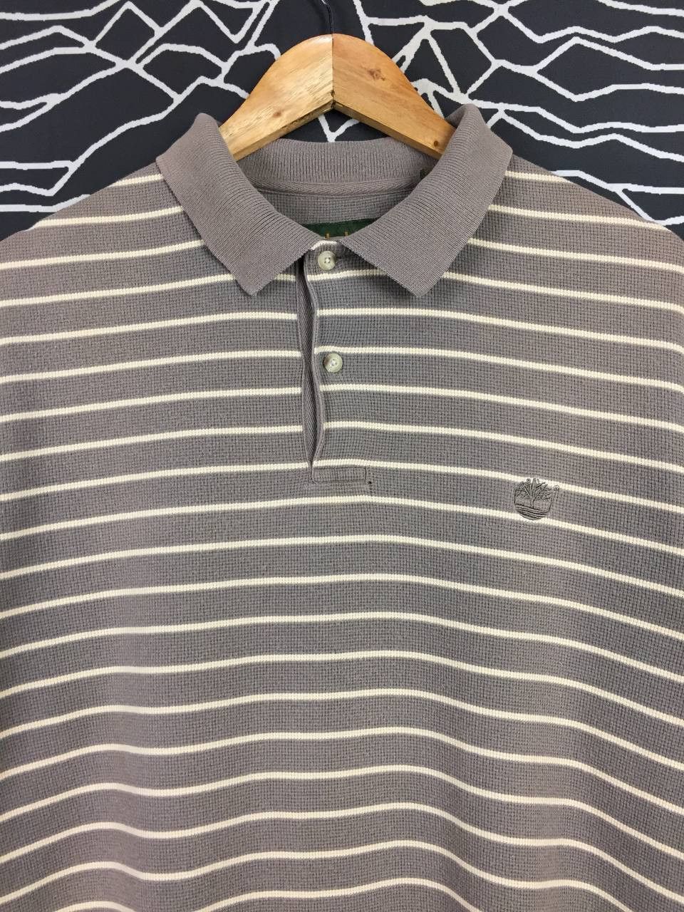 Timberland Vtg Timberland Embroidered Logo Striped Polo Shirt Size US M / EU 48-50 / 2 - 3 Thumbnail