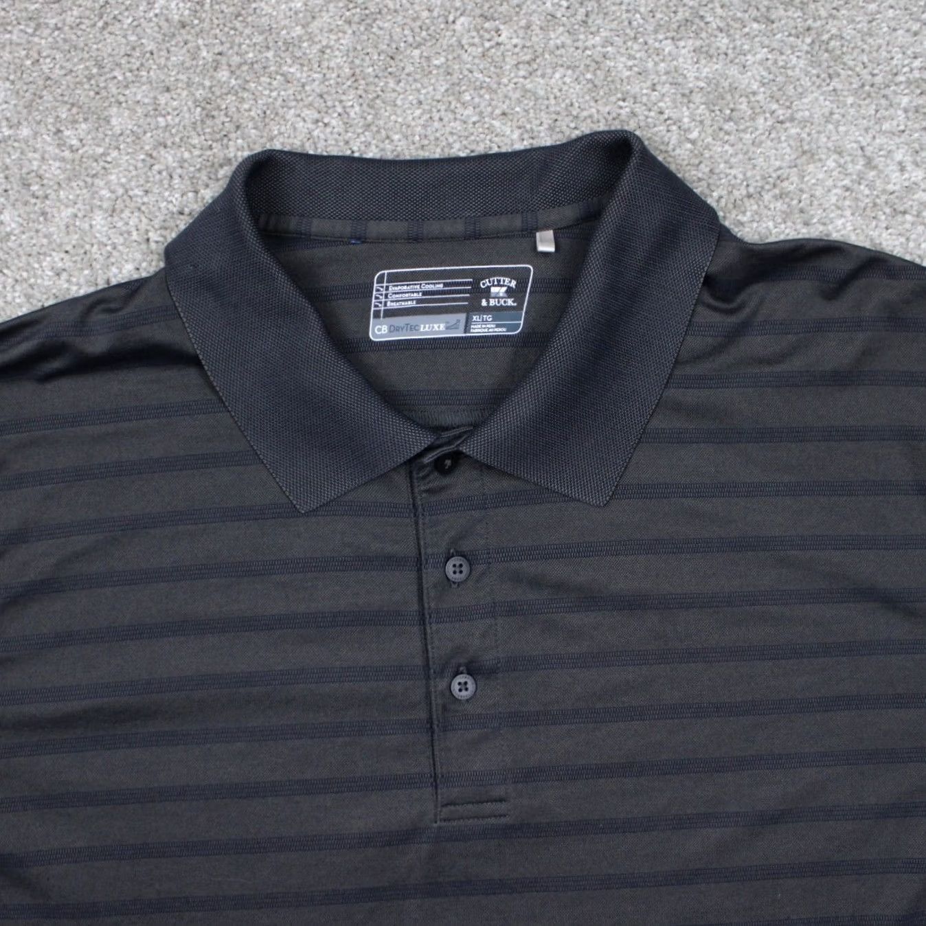 Cutter & Buck Cutter & Buck Polo Shirt Mens XL Gray S/S DryTec Luxe Polo Shirt Casual Golf Shirt Size US XL / EU 56 / 4 - 5 Thumbnail