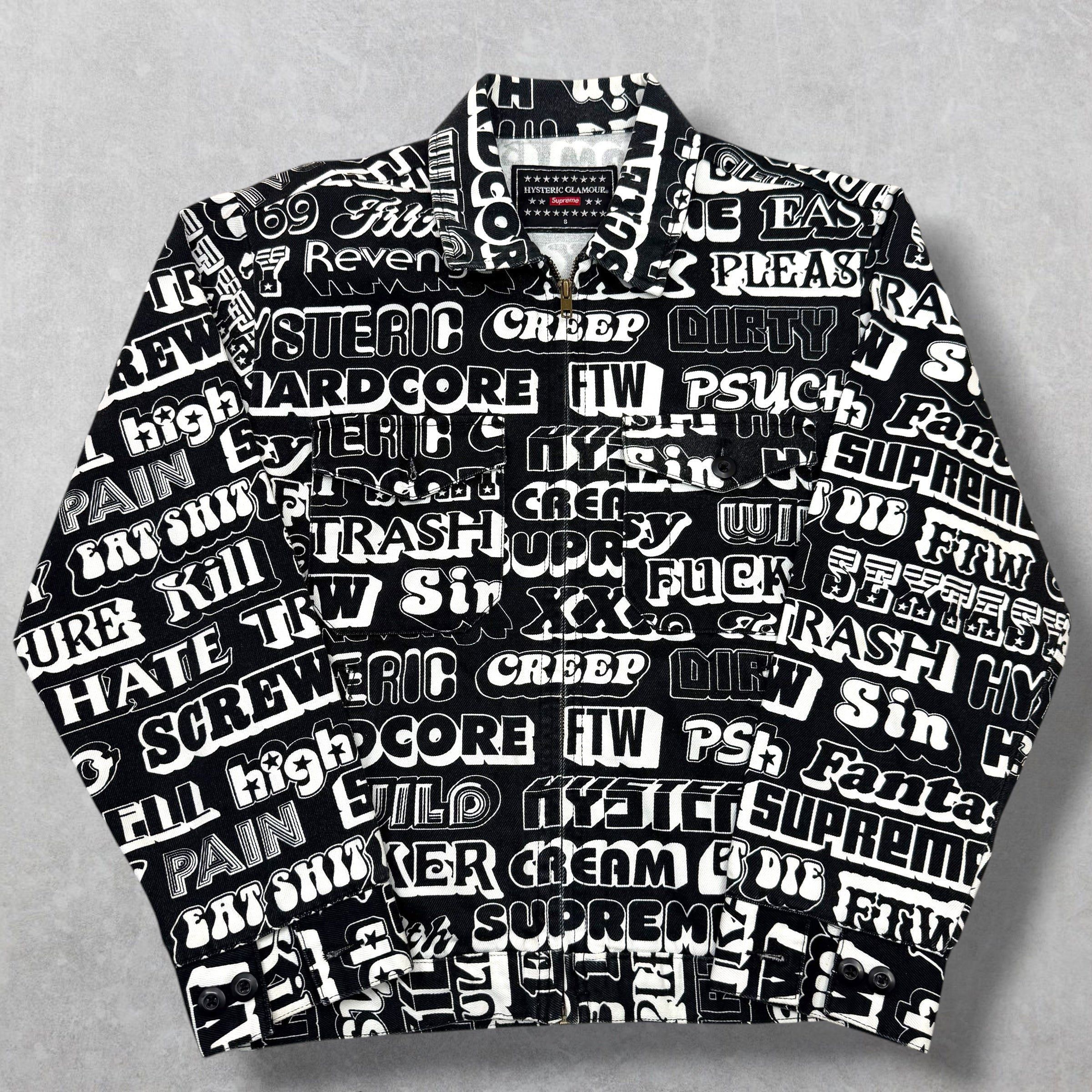 Supreme Supreme Hysteric Glamour Text Work Jacket Black S Size US S / EU 44-46 / 1 - 1 Thumbnail