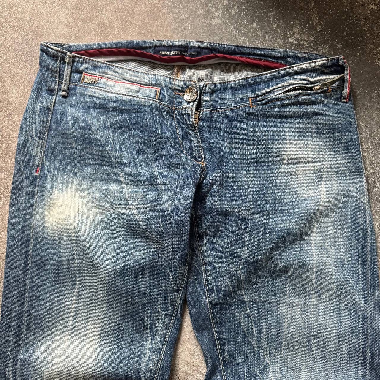 Japanese Brand × Miss Sixty × Vintage Miss Sixty Vintage Amazing Washed Low Rise Y2K Jeans 00’s Size 30" / US 8 / IT 44 - 5 Thumbnail